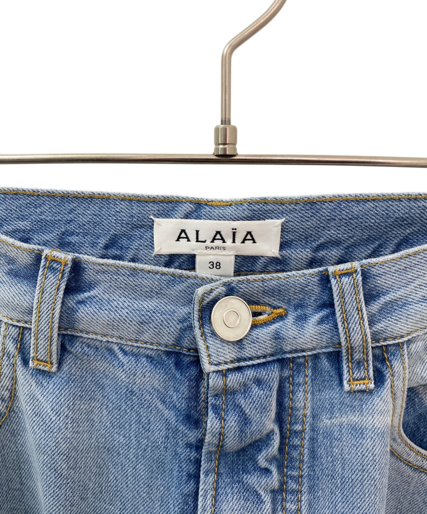 アライアン 152 中古 中古・古着通販】ALAIA (アライア) ラウンドジーンズ スカイブルー