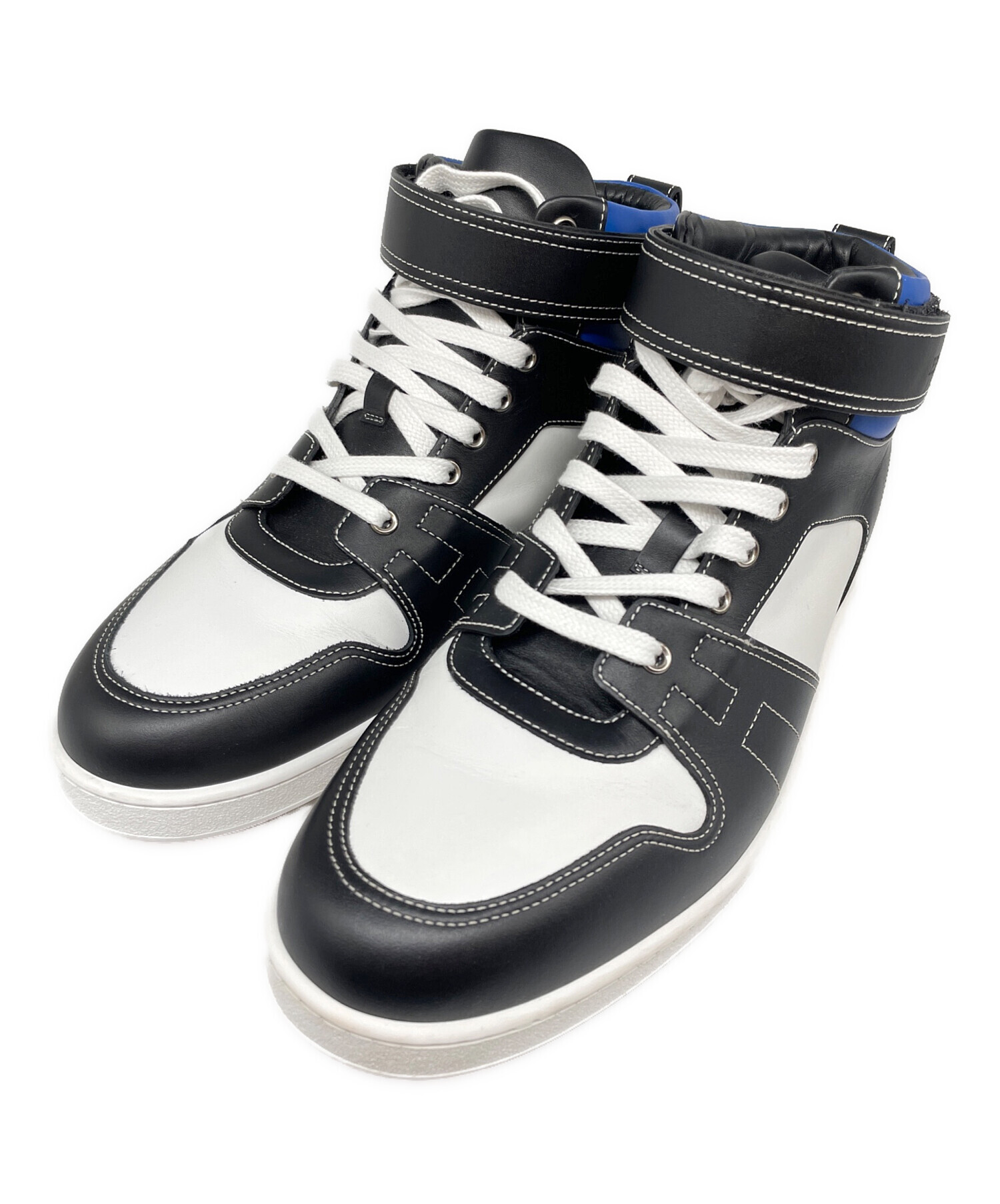 中古・古着通販】HERMES (エルメス) Hステッチ レザーハイカット