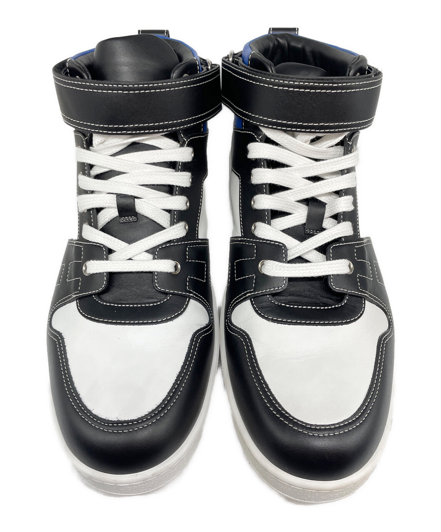 中古・古着通販】HERMES (エルメス) Hステッチ レザーハイカット