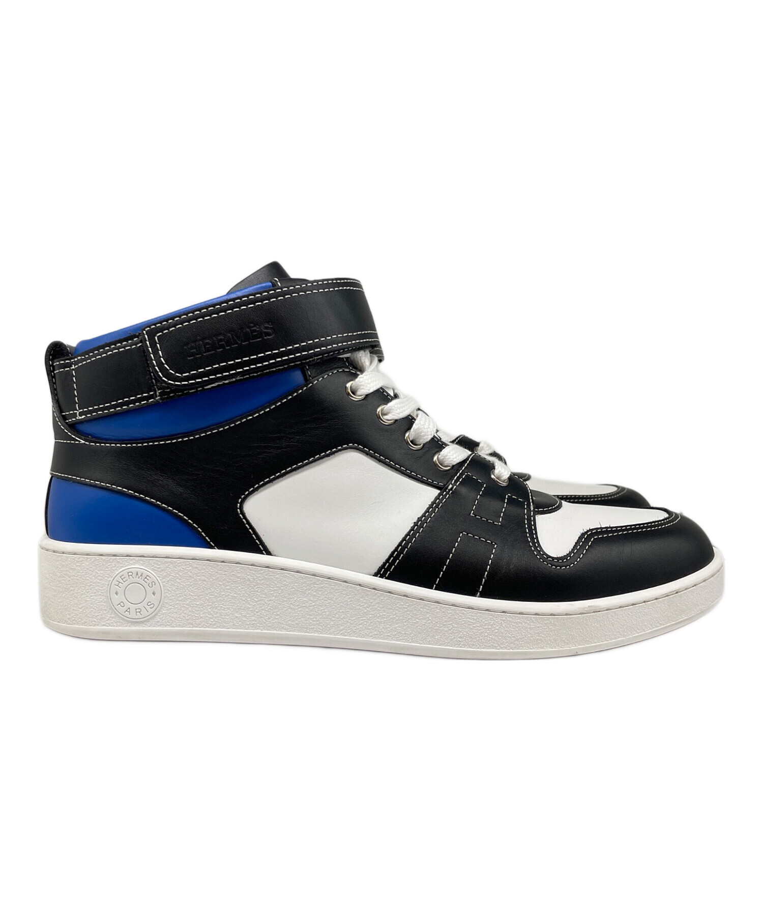 中古・古着通販】HERMES (エルメス) Hステッチ レザーハイカット