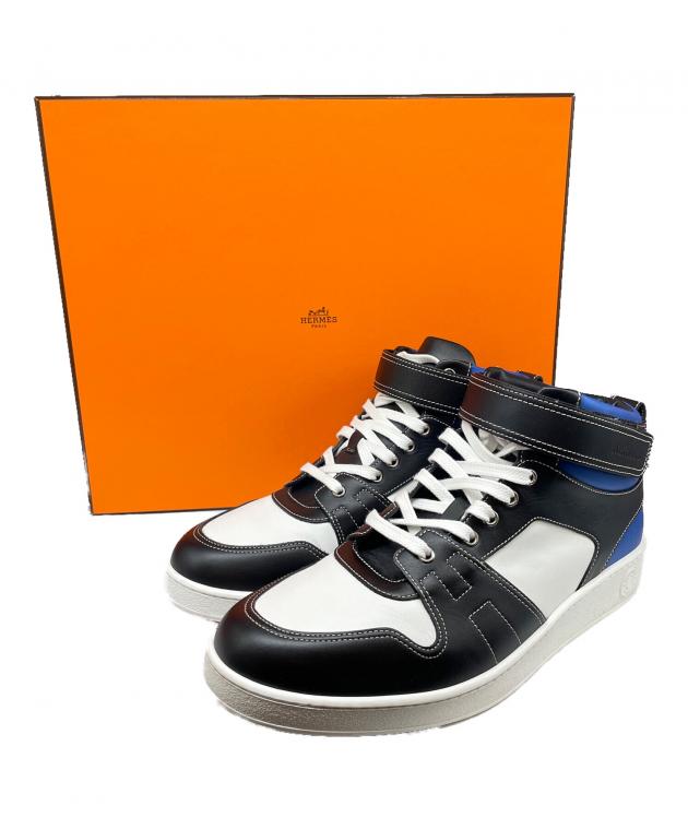 中古・古着通販】HERMES (エルメス) Hステッチ レザーハイカット