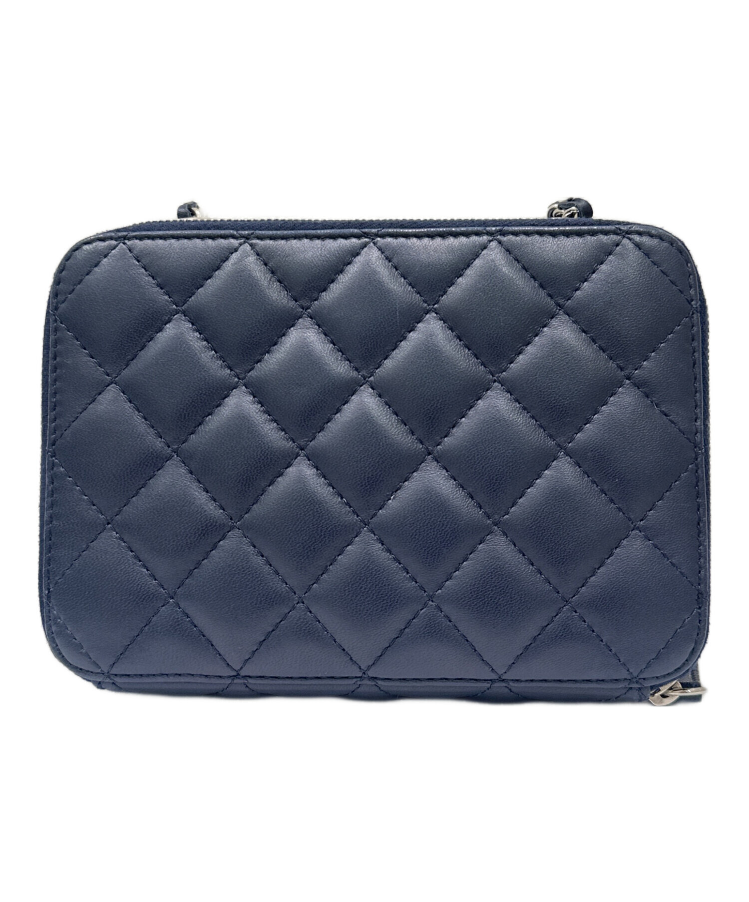 中古・古着通販】CHANEL (シャネル) ショルダーバッグ ネイビー 