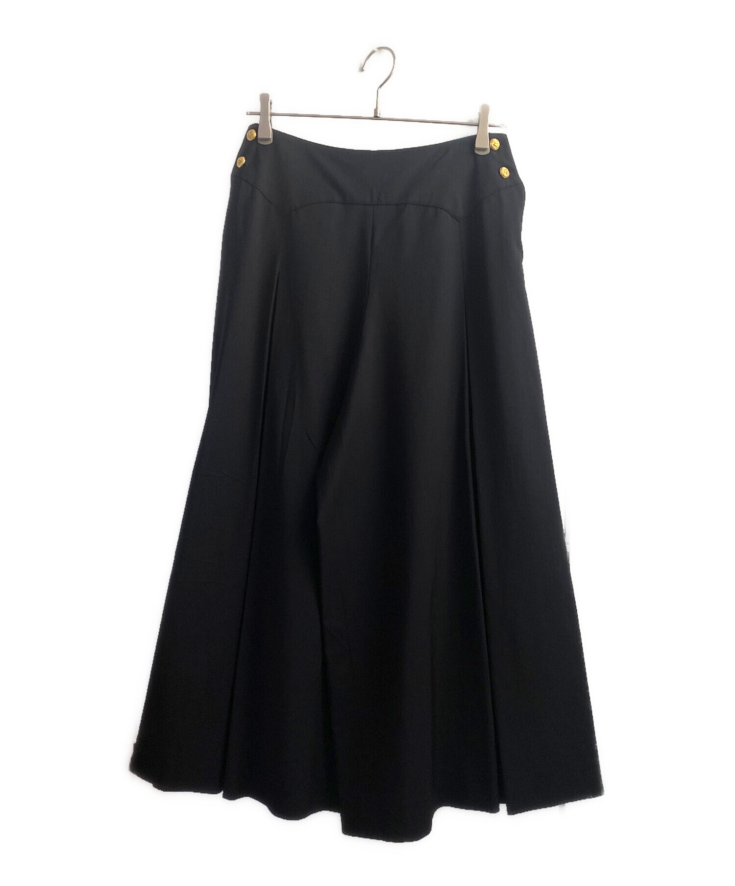 中古・古着通販】CHANEL (シャネル) ココボタンタックワイドパンツ