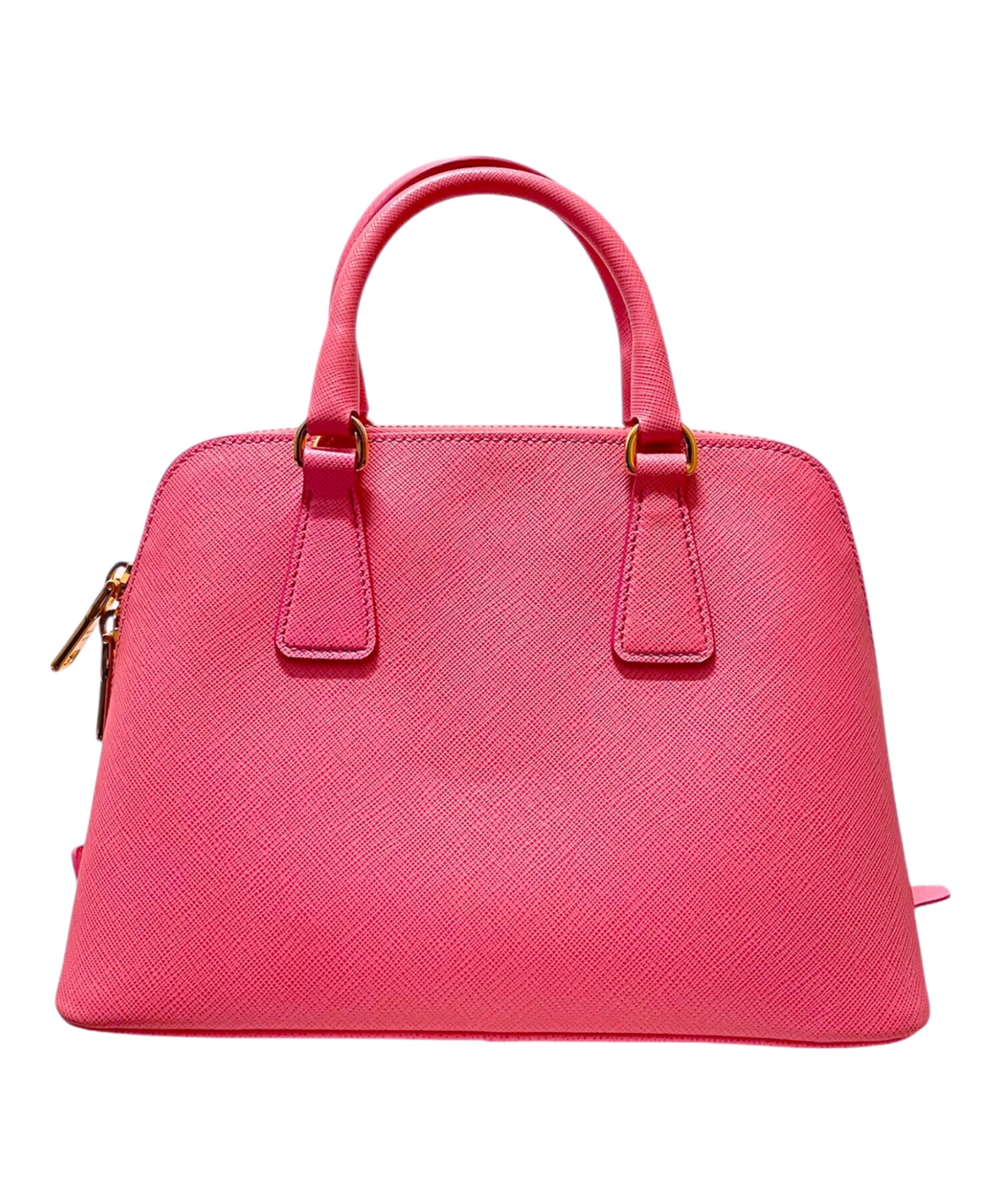 中古・古着通販】PRADA (プラダ) サフィアーノルクス ピンク×ゴールド 