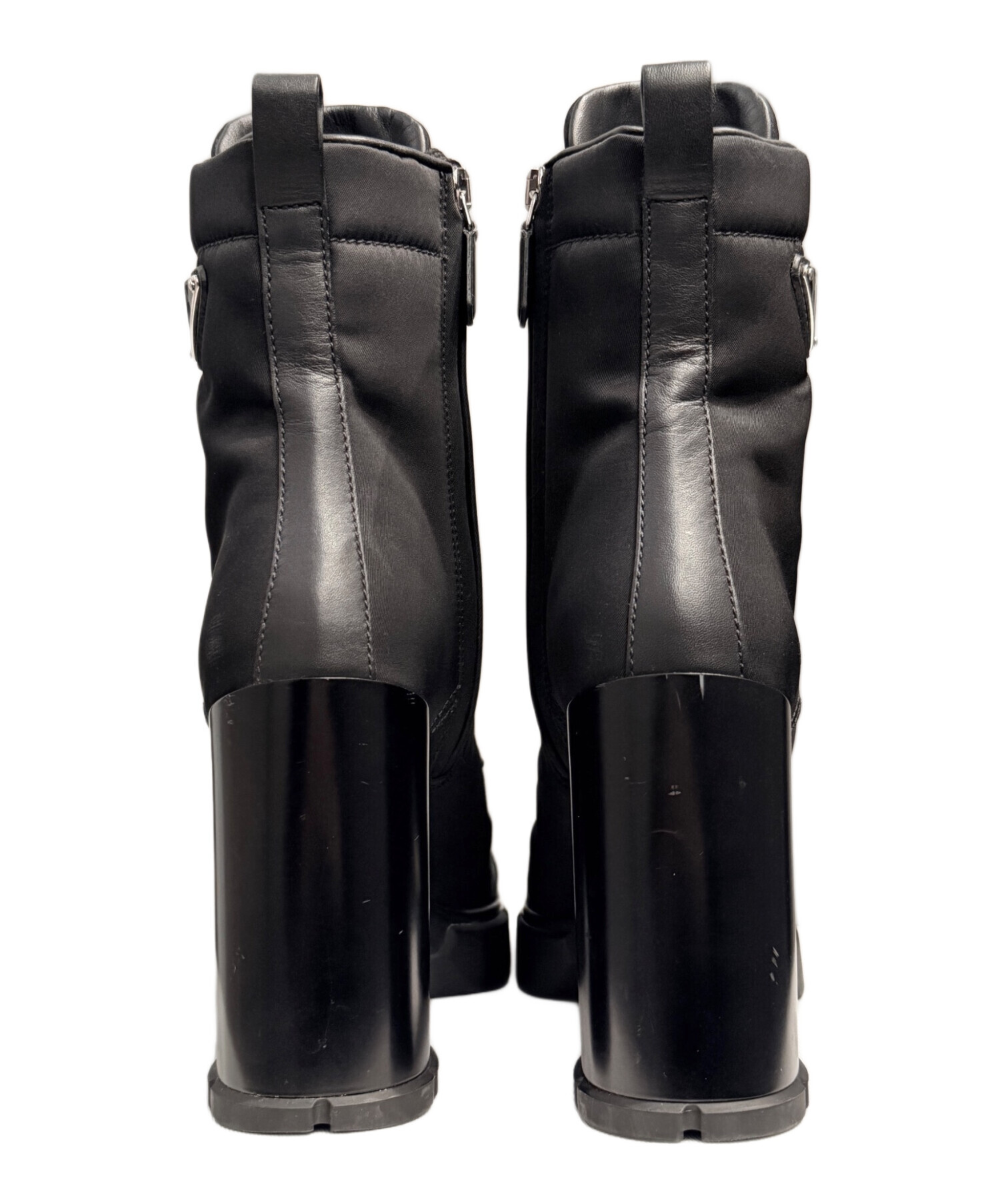 中古・古着通販】PRADA (プラダ) トライアングルロゴサイドジップブ-ツ