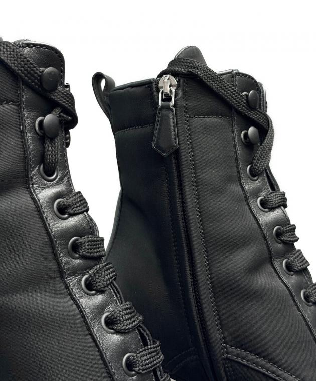 中古・古着通販】PRADA (プラダ) トライアングルロゴサイドジップブ-ツ