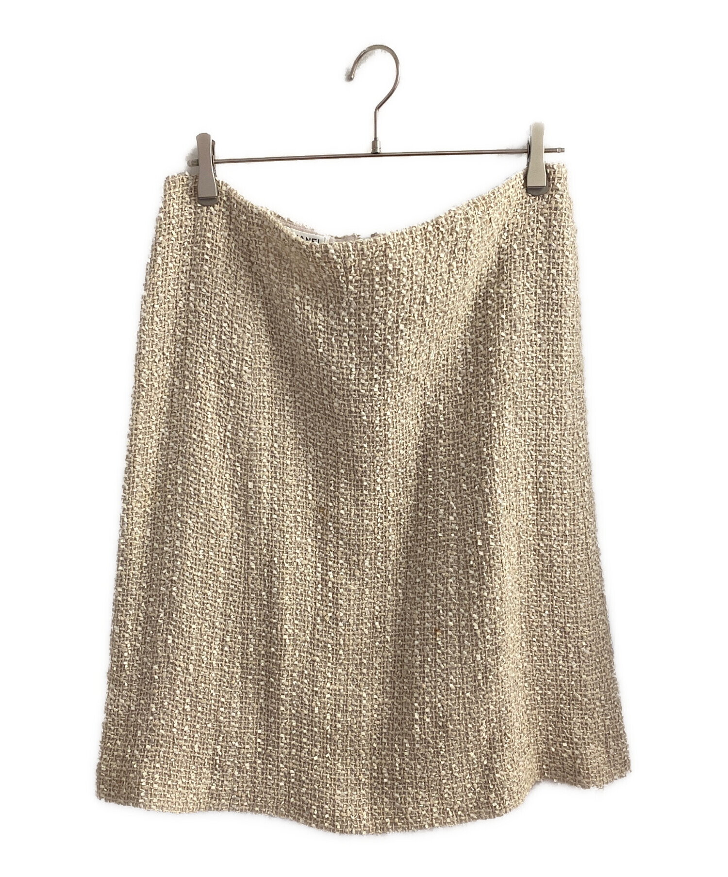 中古・古着通販】CHANEL (シャネル) ツイードセットアップ ベージュ