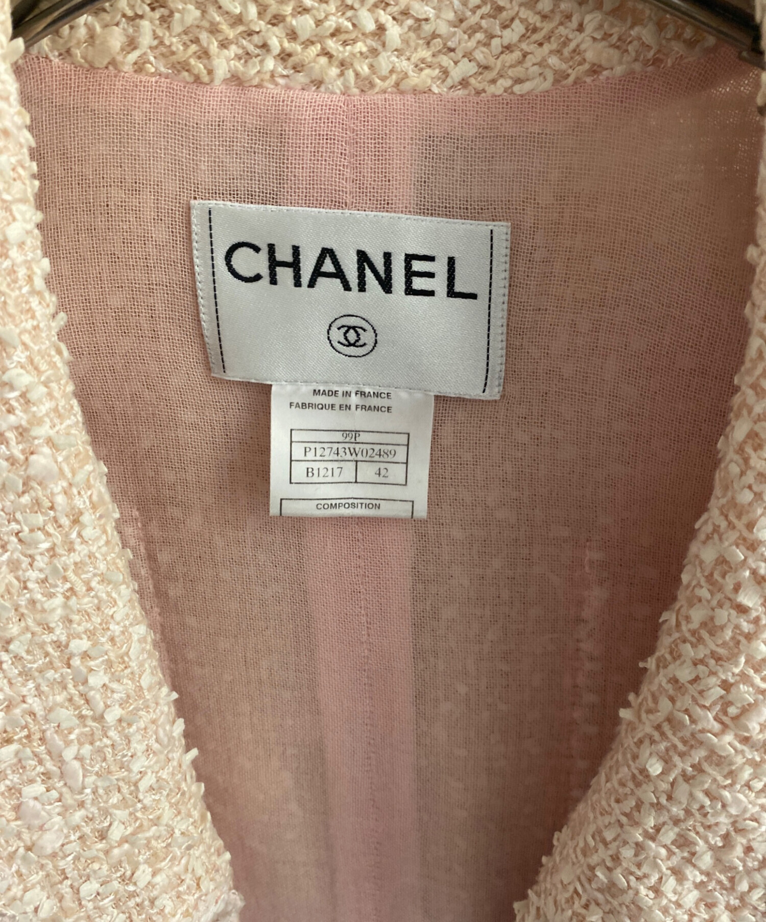 【キキ】 ✨極美品✨CHANEL ✨ ピンクジャケット 42 キキ】 ✨極美品✨CHANEL ✨ ピンクジャケット 42 キキ】 ✨極美品