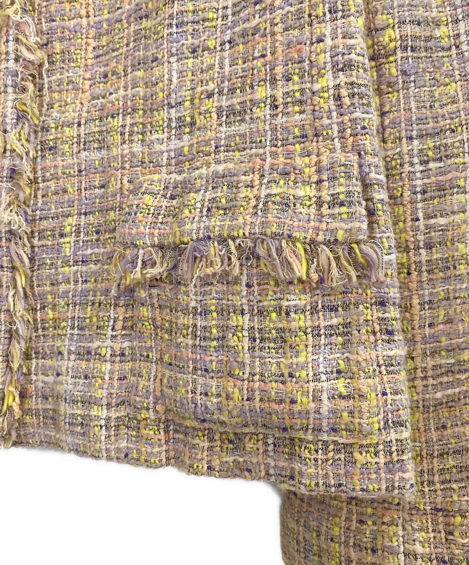 中古・古着通販】CHANEL (シャネル) ツイードジャケット マルチカラー