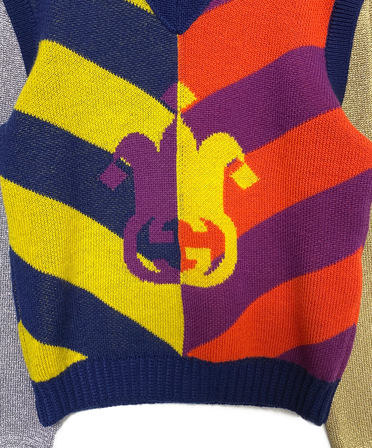 中古・古着通販】GUCCI (グッチ) タートルネックニット マルチカラー