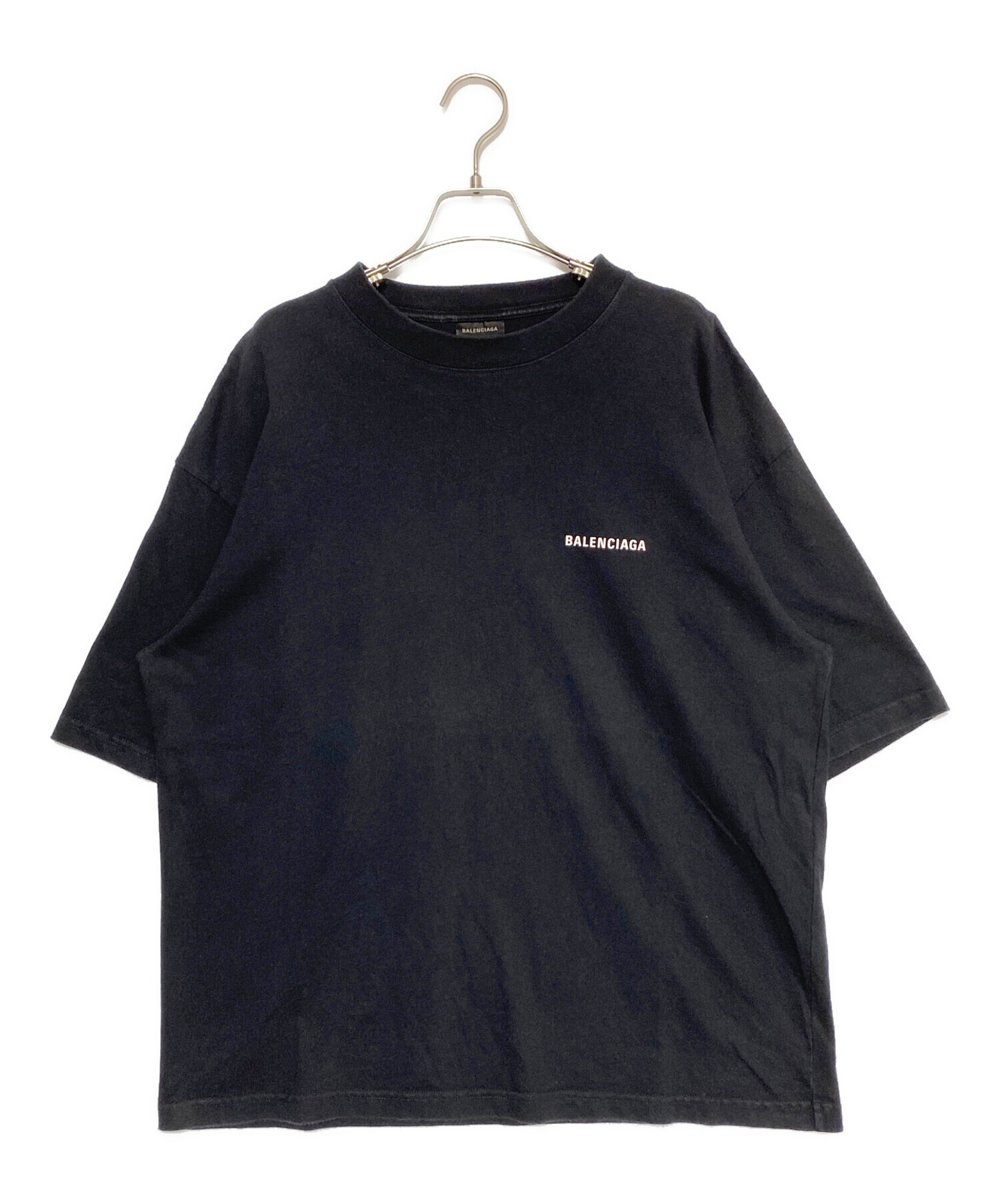 中古・古着通販】BALENCIAGA (バレンシアガ) バックロゴプリントオーバ 