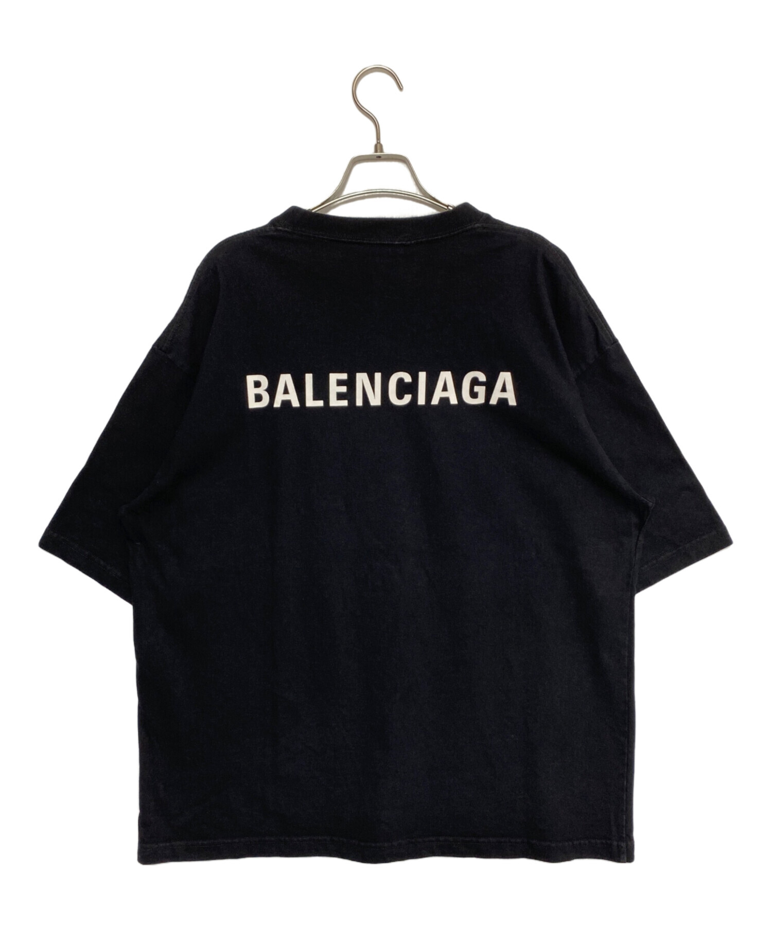 中古・古着通販】BALENCIAGA (バレンシアガ) バックロゴプリントオーバ 