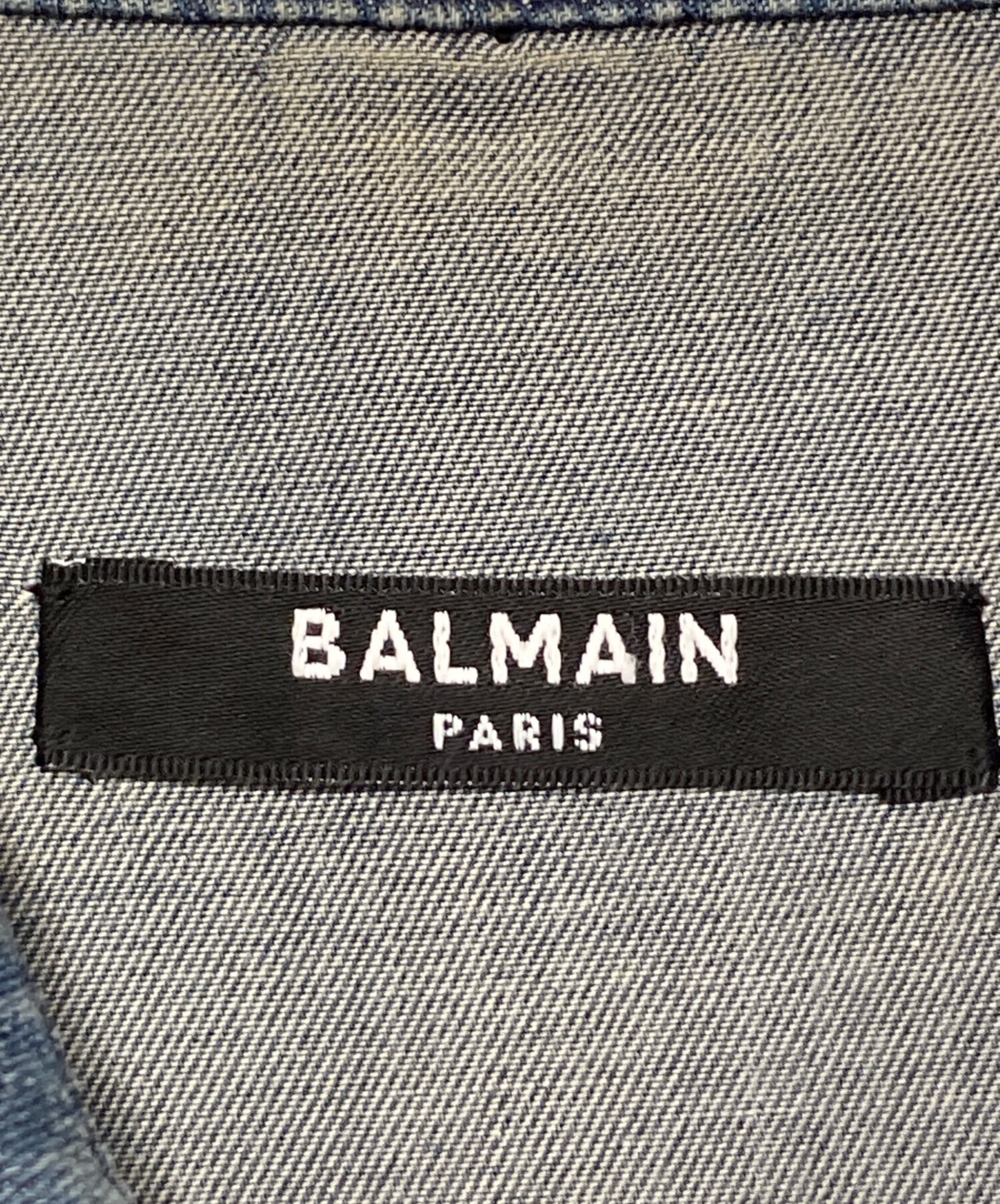 BALMAIN　デニムシャツ BALMAIN - BALMAIN LOGO DENIM SHIRT / デニムシャツ (長袖