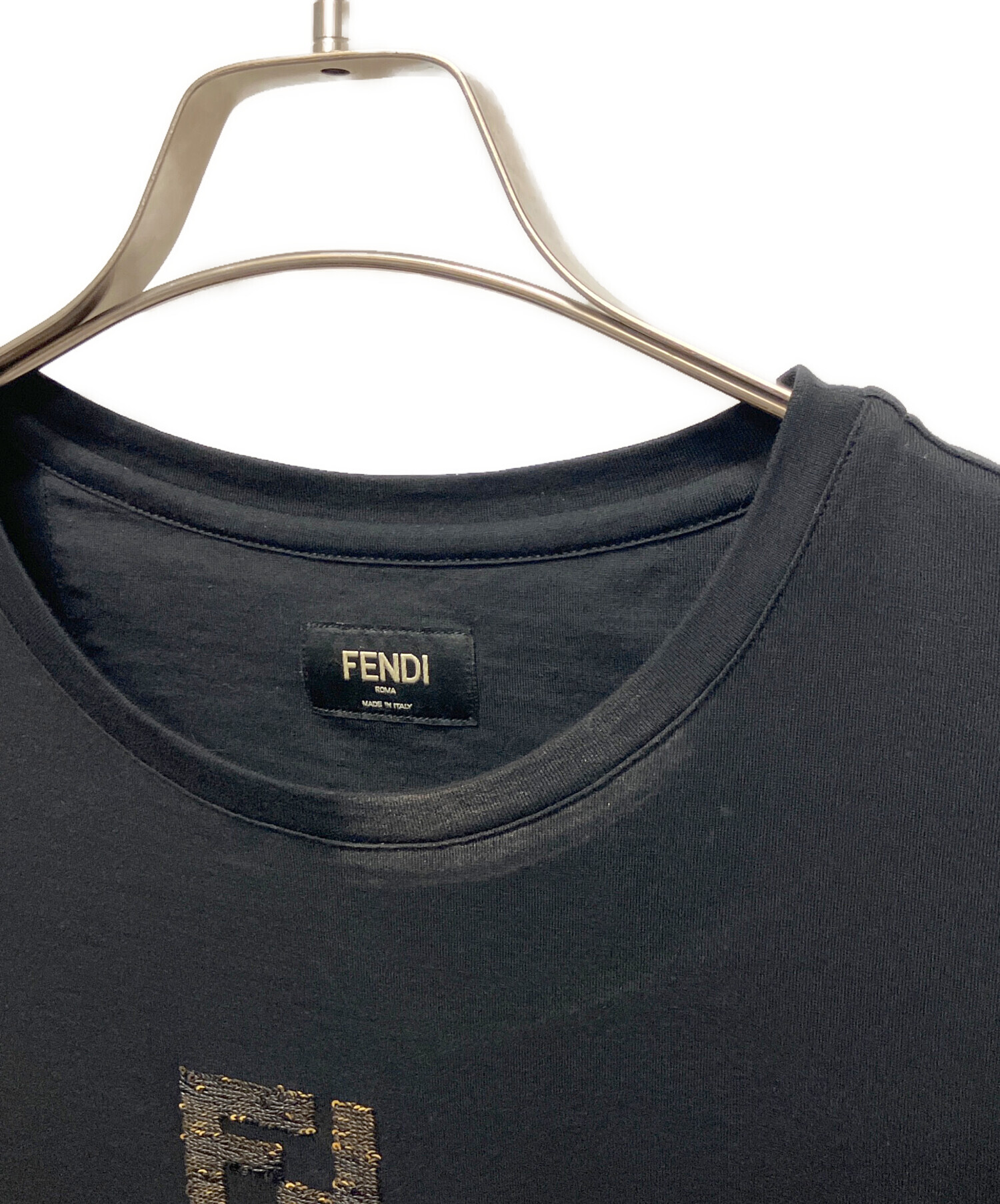 中古・古着通販】FENDI (フェンディ) FFロゴスパンコールTシャツ