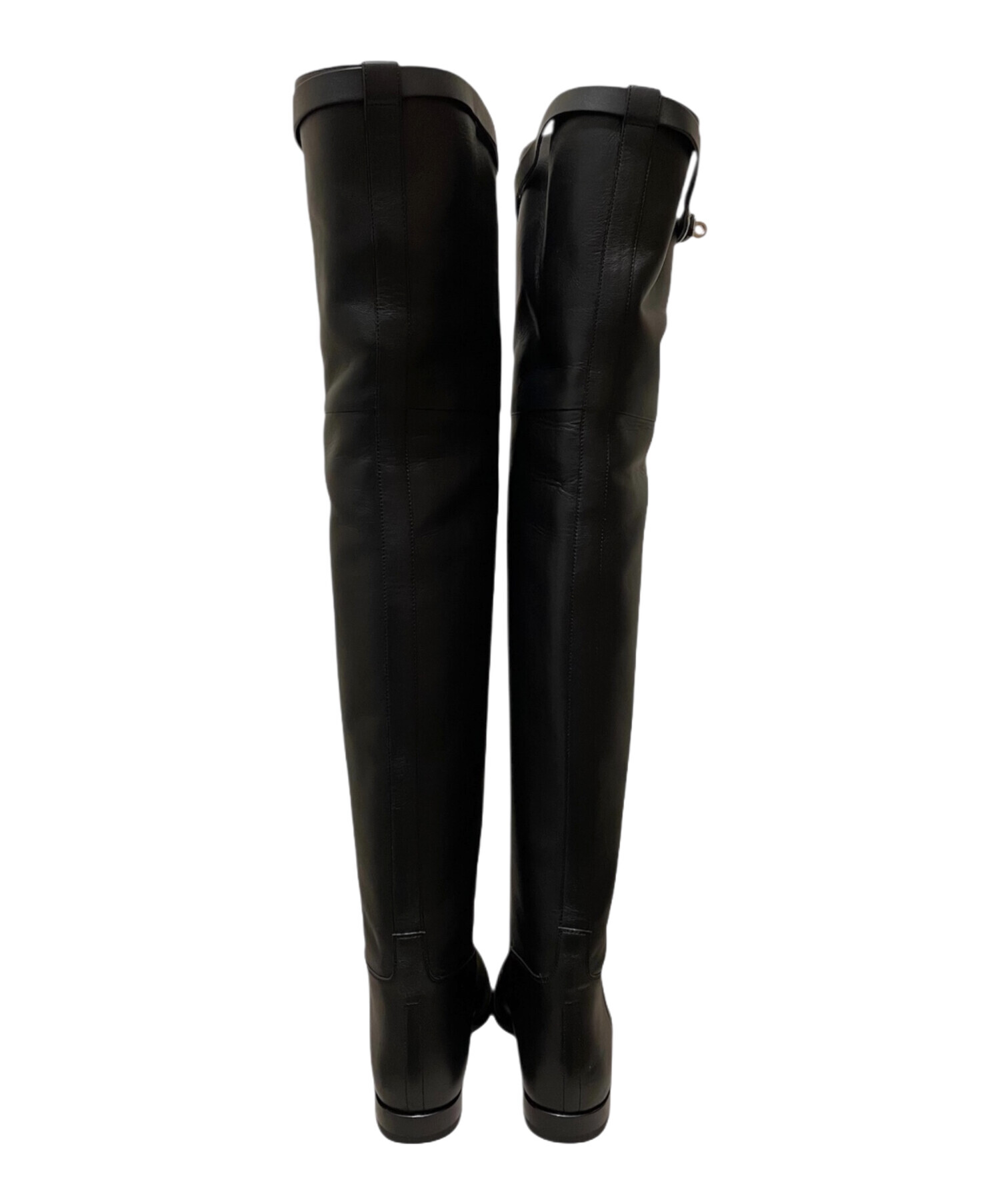 中古・古着通販】HERMES (エルメス) ケリーバックルサイハイブーツ