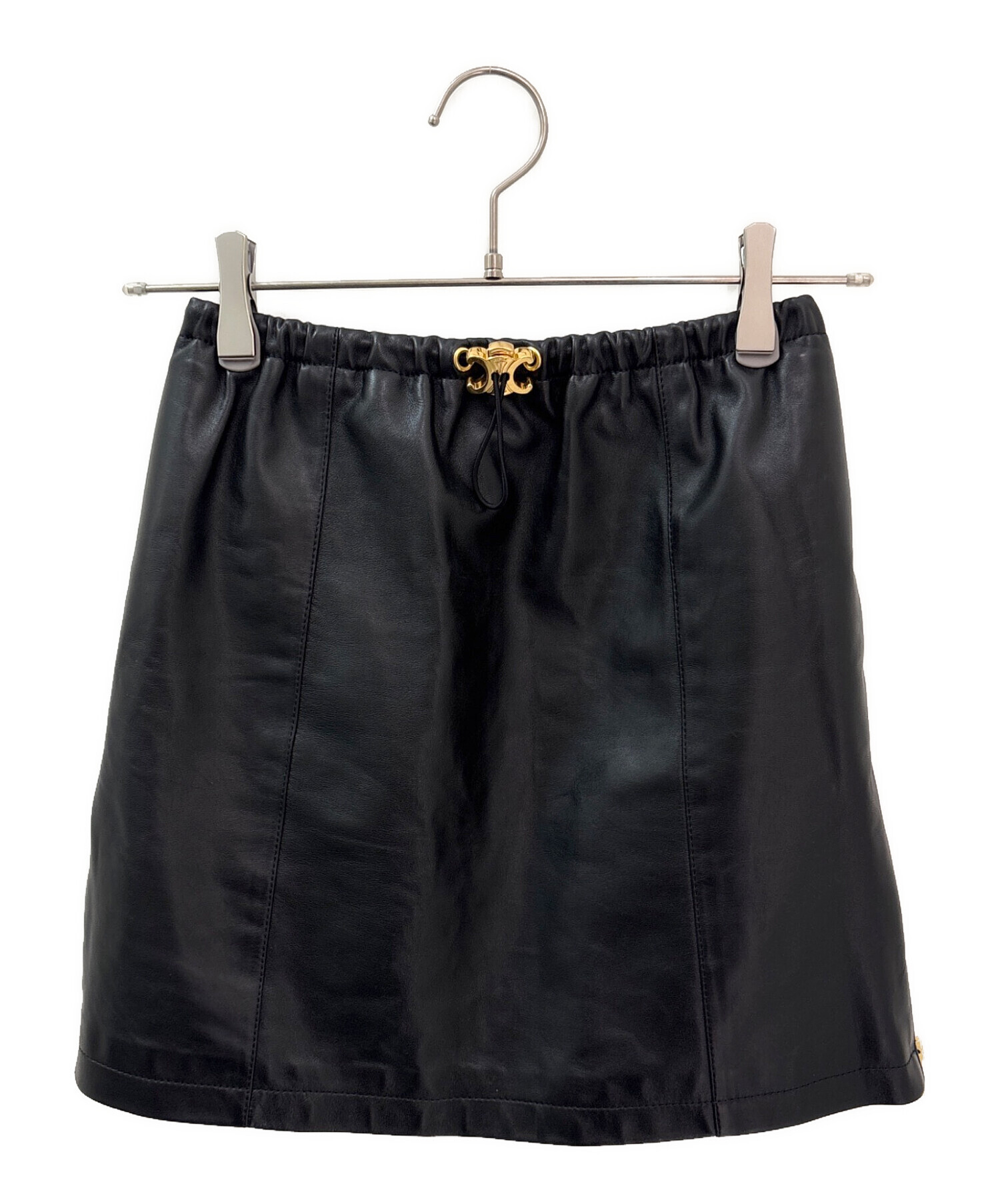 中古・古着通販】CELINE (セリーヌ) アスレチックスカート ブラック 