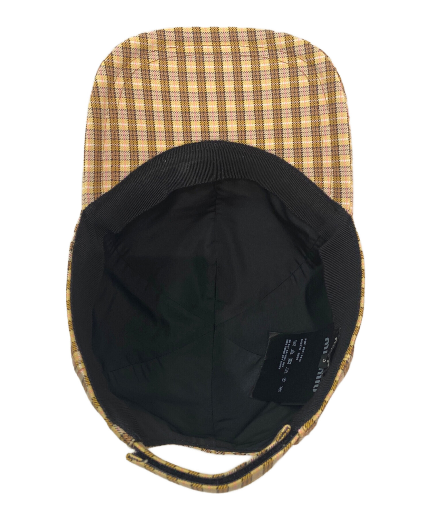 中古・古着通販】MIU MIU (ミュウミュウ) チェックロゴベースボール