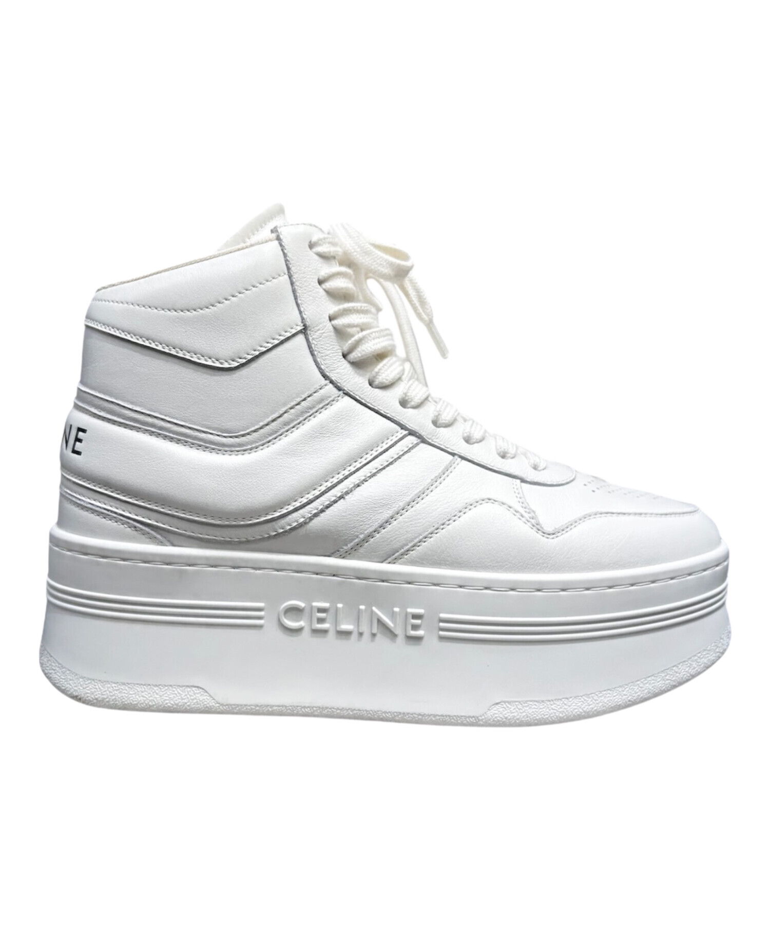 中古・古着通販】CELINE (セリーヌ) ブロック ウェッジ ミッド