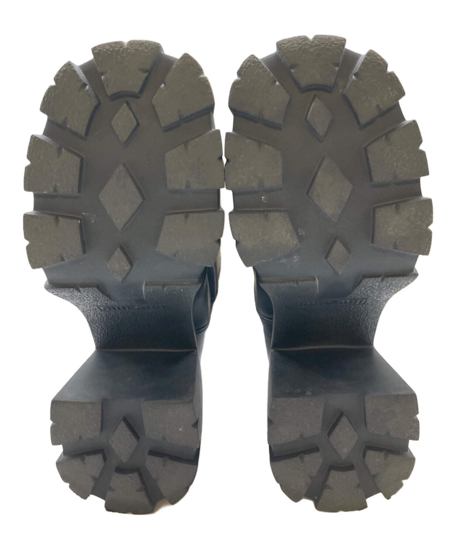 中古・古着通販】MIU MIU (ミュウミュウ) バッグロゴ厚底ブーツ