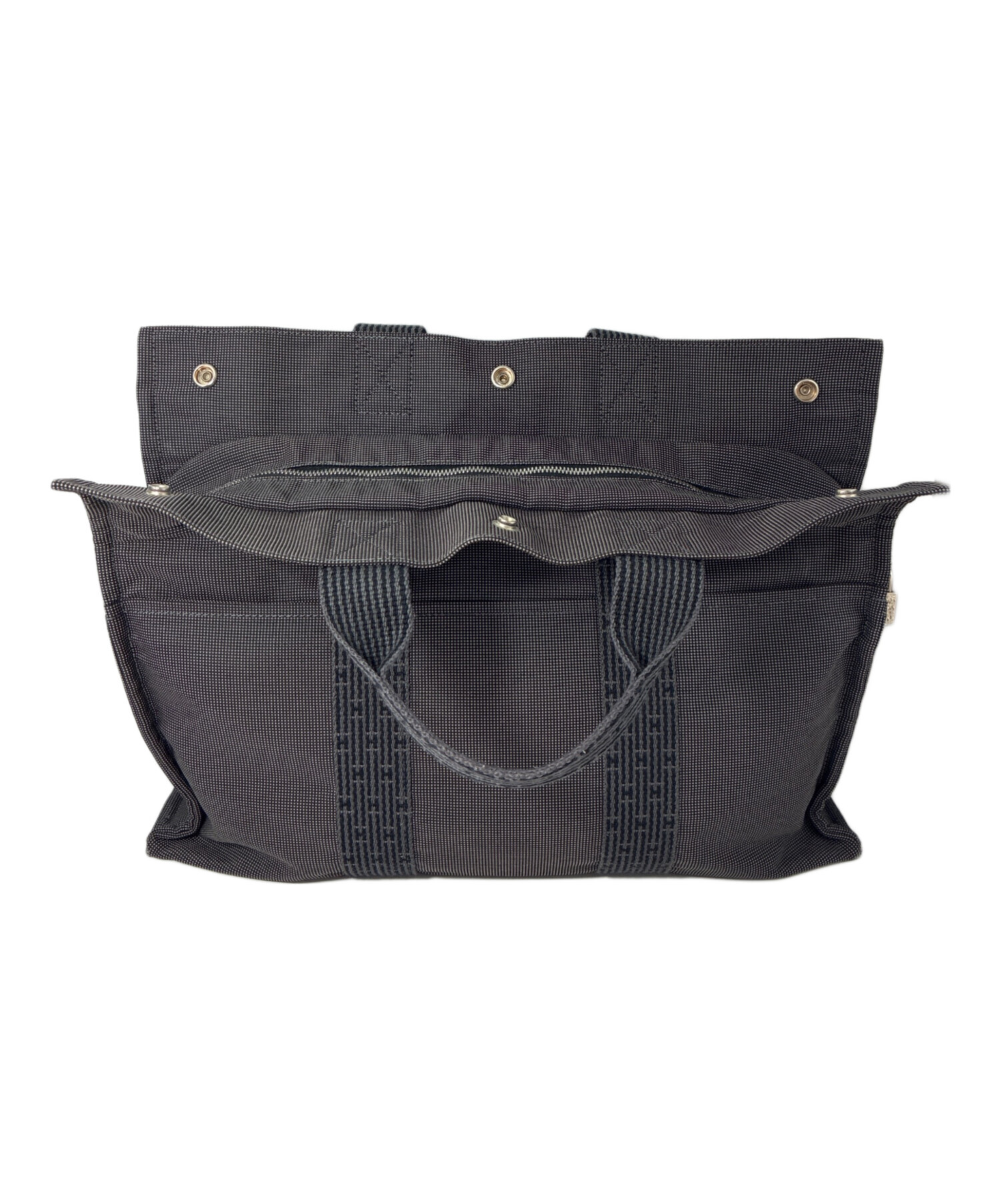 中古・古着通販】HERMES (エルメス) エールバッグGM グレー×ブラック