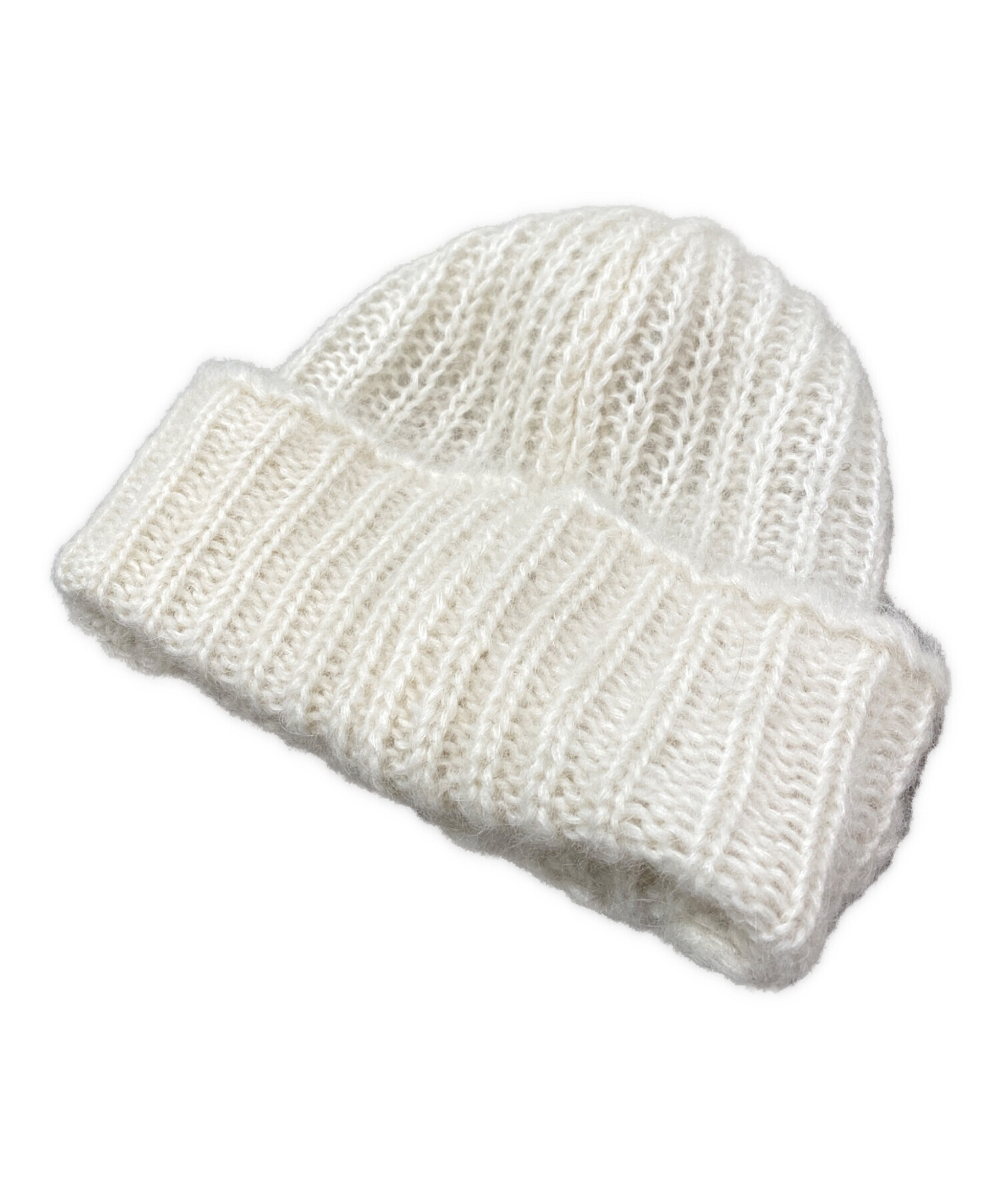 中古・古着通販】LOEWE (ロエベ) モヘアブレンドニット帽 オフホワイト