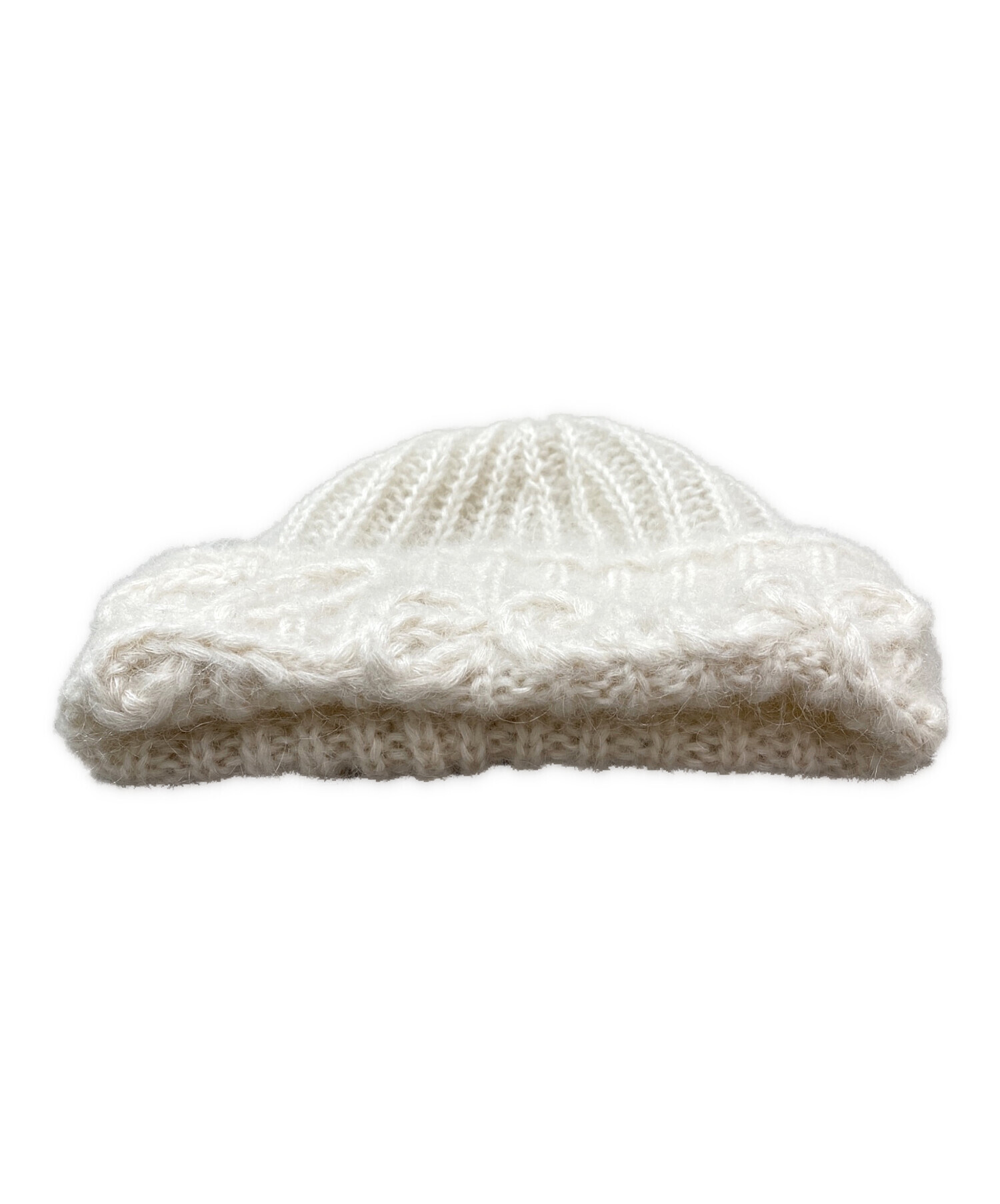 中古・古着通販】LOEWE (ロエベ) モヘアブレンドニット帽 オフホワイト