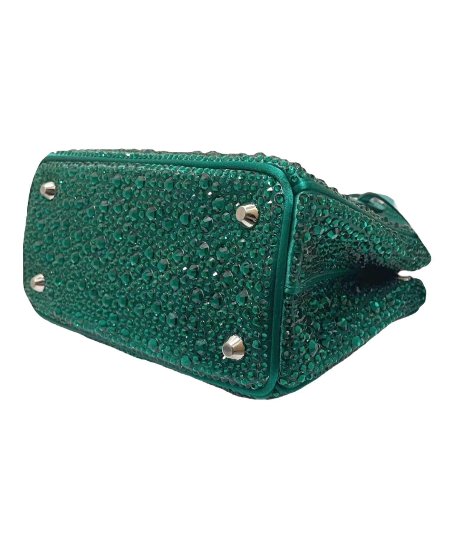 中古・古着通販】PRADA (プラダ) ガレリアクリスタル グリーン 
