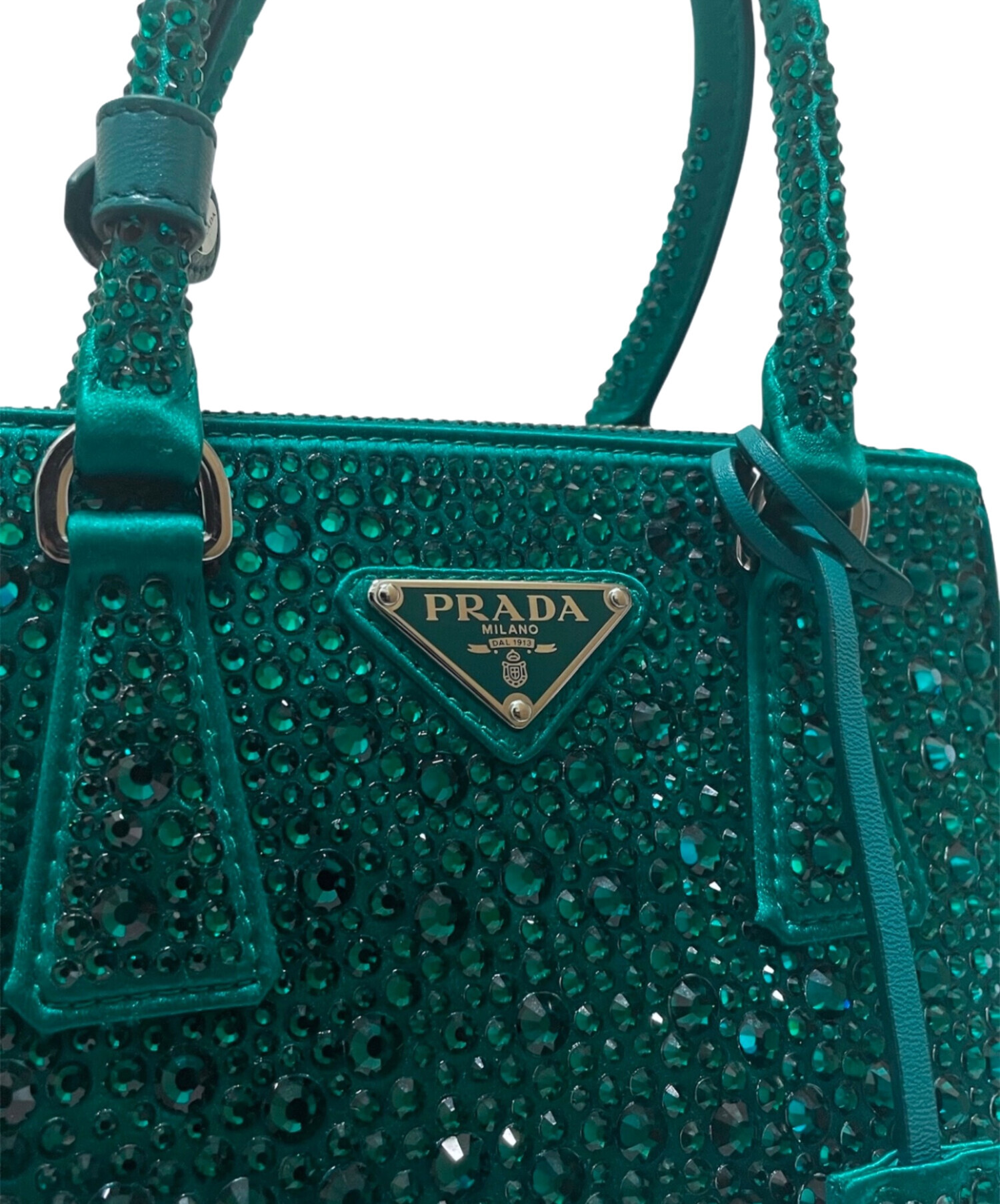 中古・古着通販】PRADA (プラダ) ガレリアクリスタル グリーン 