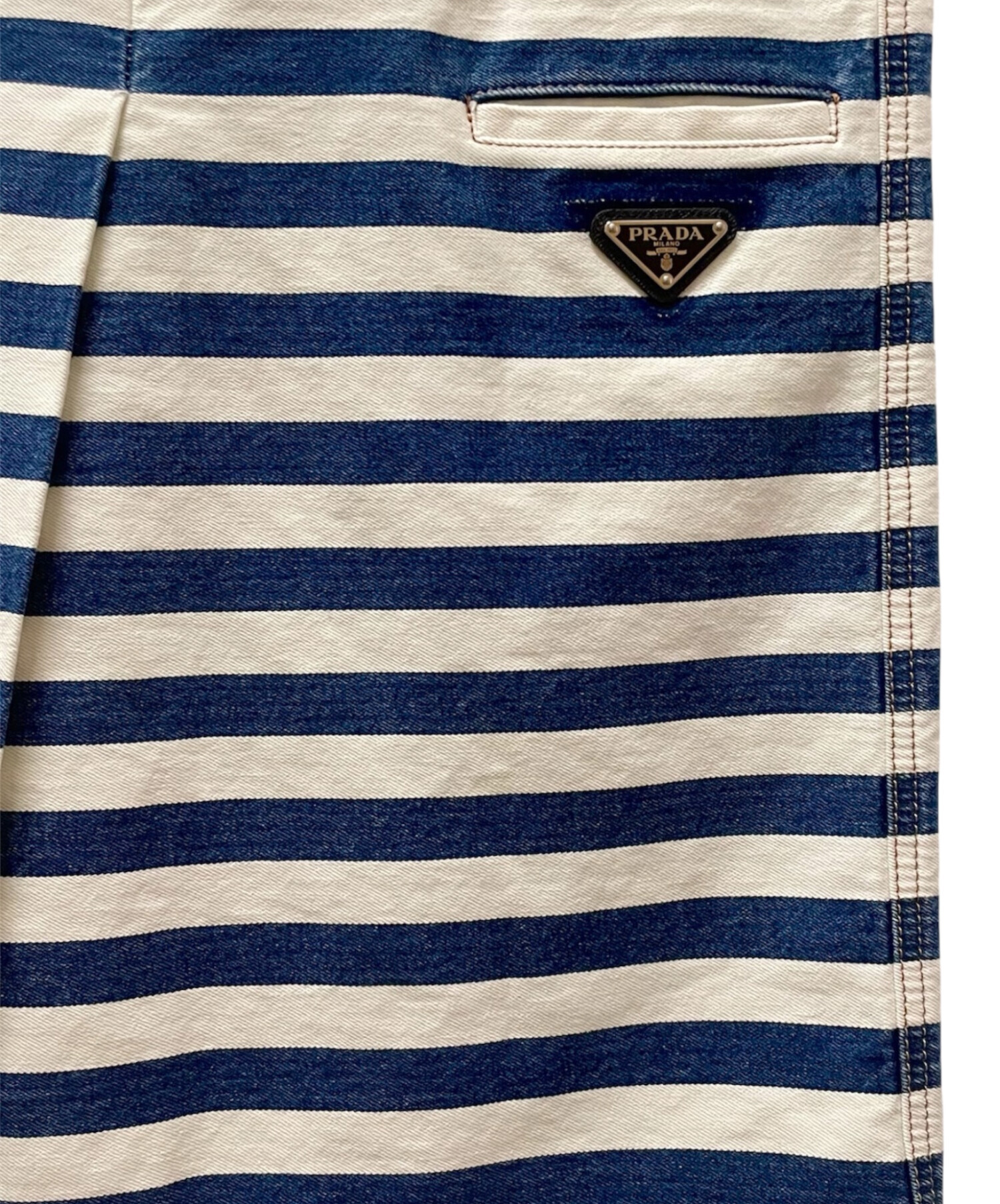 中古・古着通販】PRADA (プラダ) トライアングルプレートボーダー