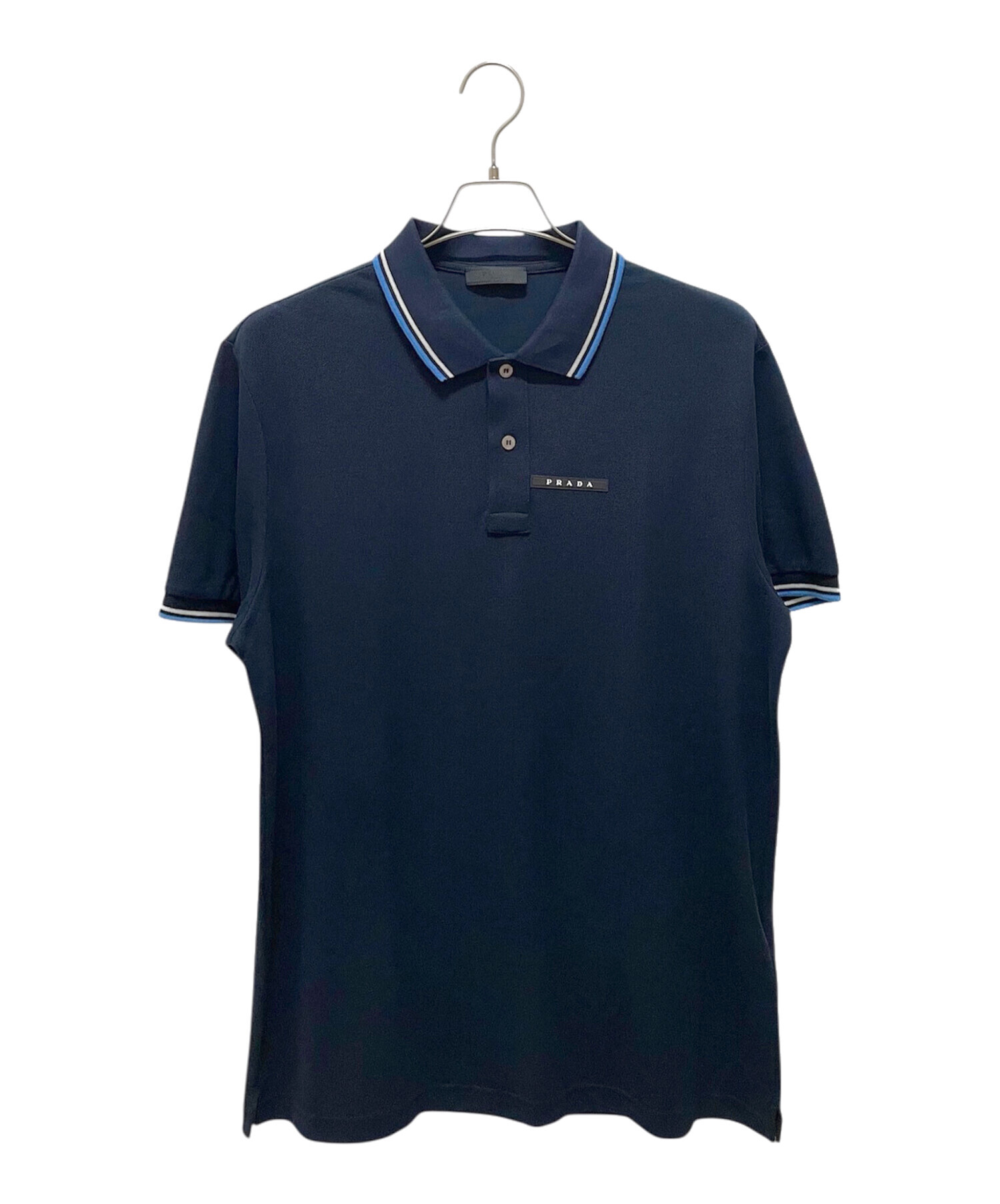 中古・古着通販】PRADA (プラダ) ロゴショートスリーブポロシャツ