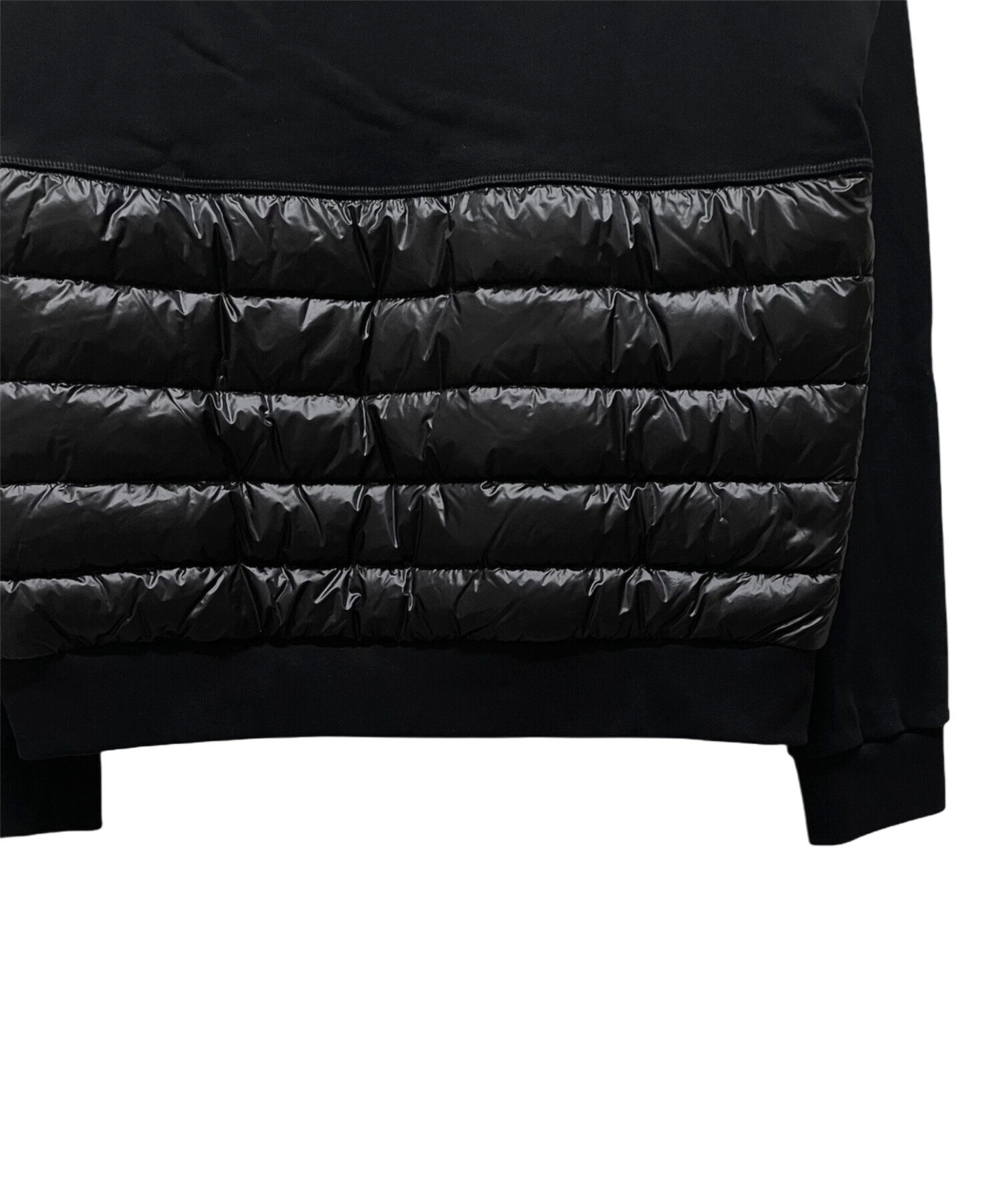 Moncler ブラック フード付き切り替え マグリア