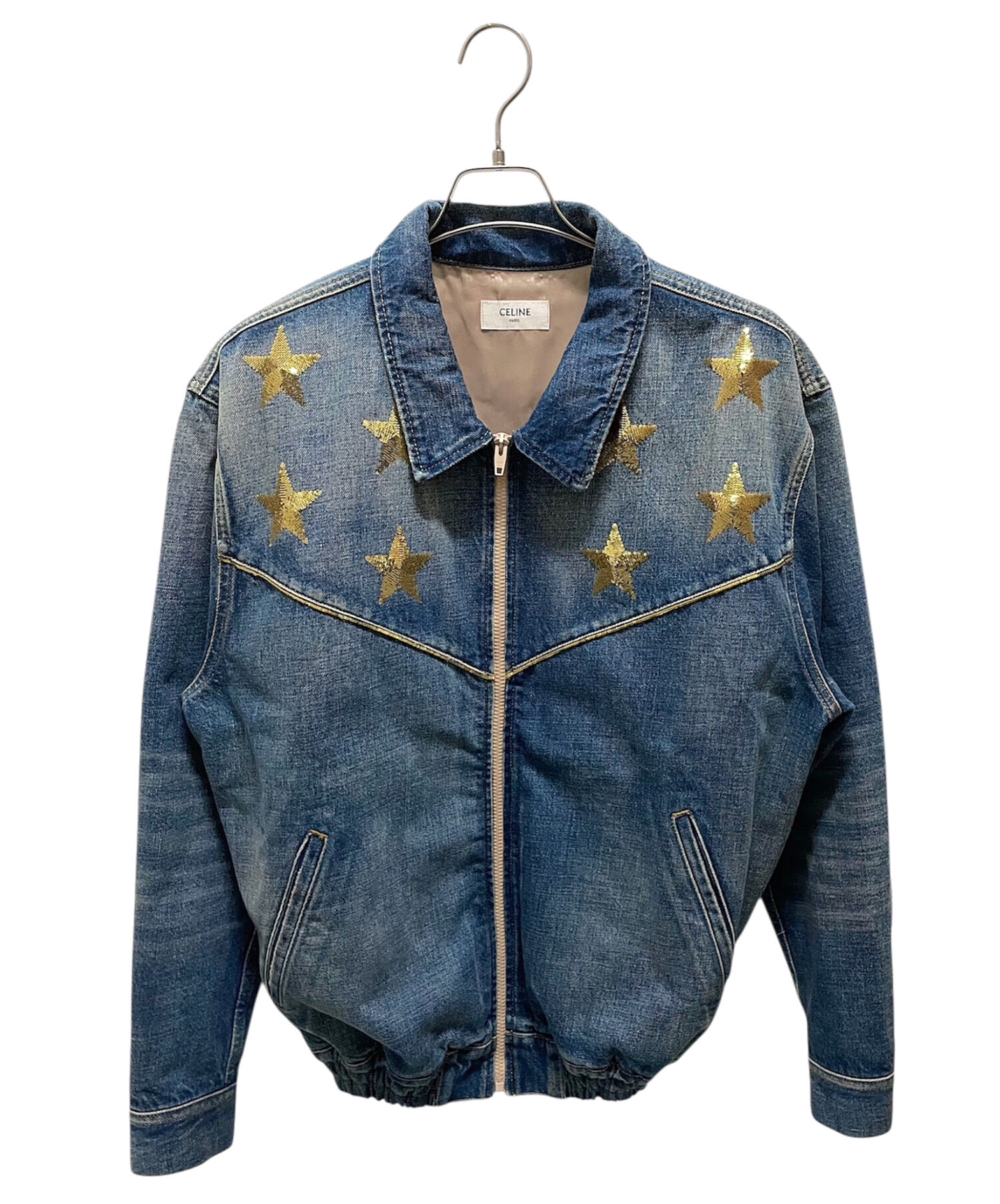 中古・古着通販】CELINE (セリーヌ) STAR EMBROIDERY DENIM JACKET 