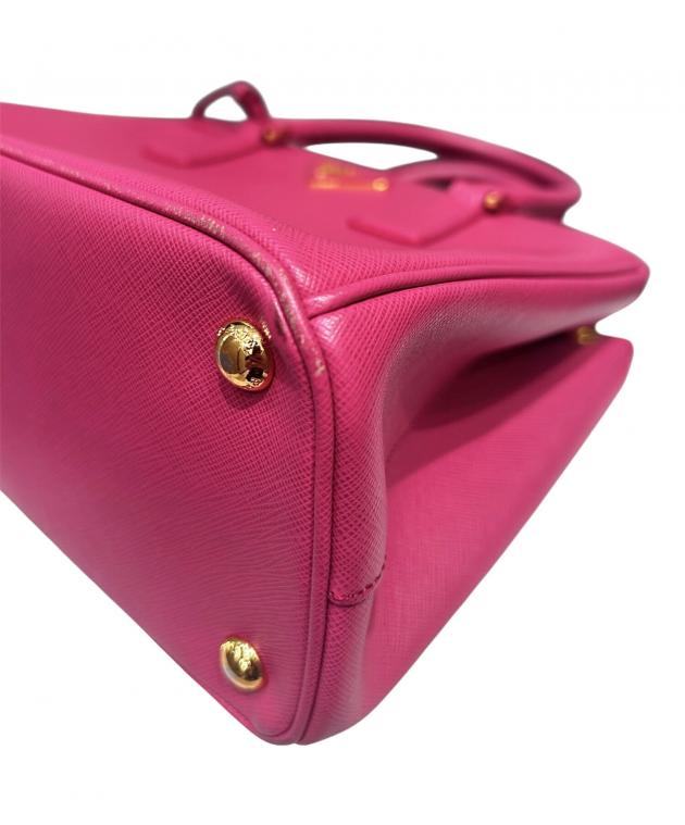 新品未使用　プラダ　ツーウェイハンドバッグ　ガレリア　ピンク 中古・古着通販】PRADA (プラダ) ガレリア2WAYバッグ ピンク｜ブランド