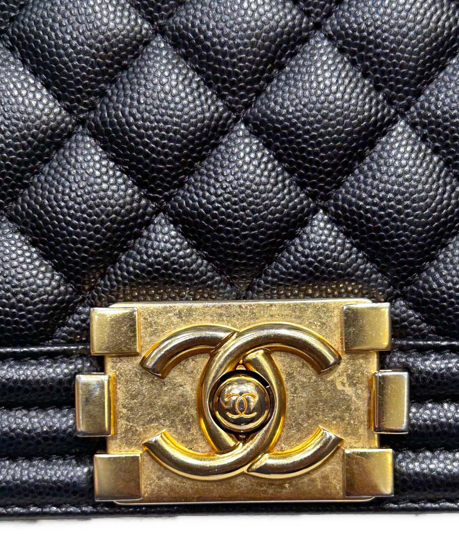 中古・古着通販】CHANEL (シャネル) ボーイシャネル25 ブラック