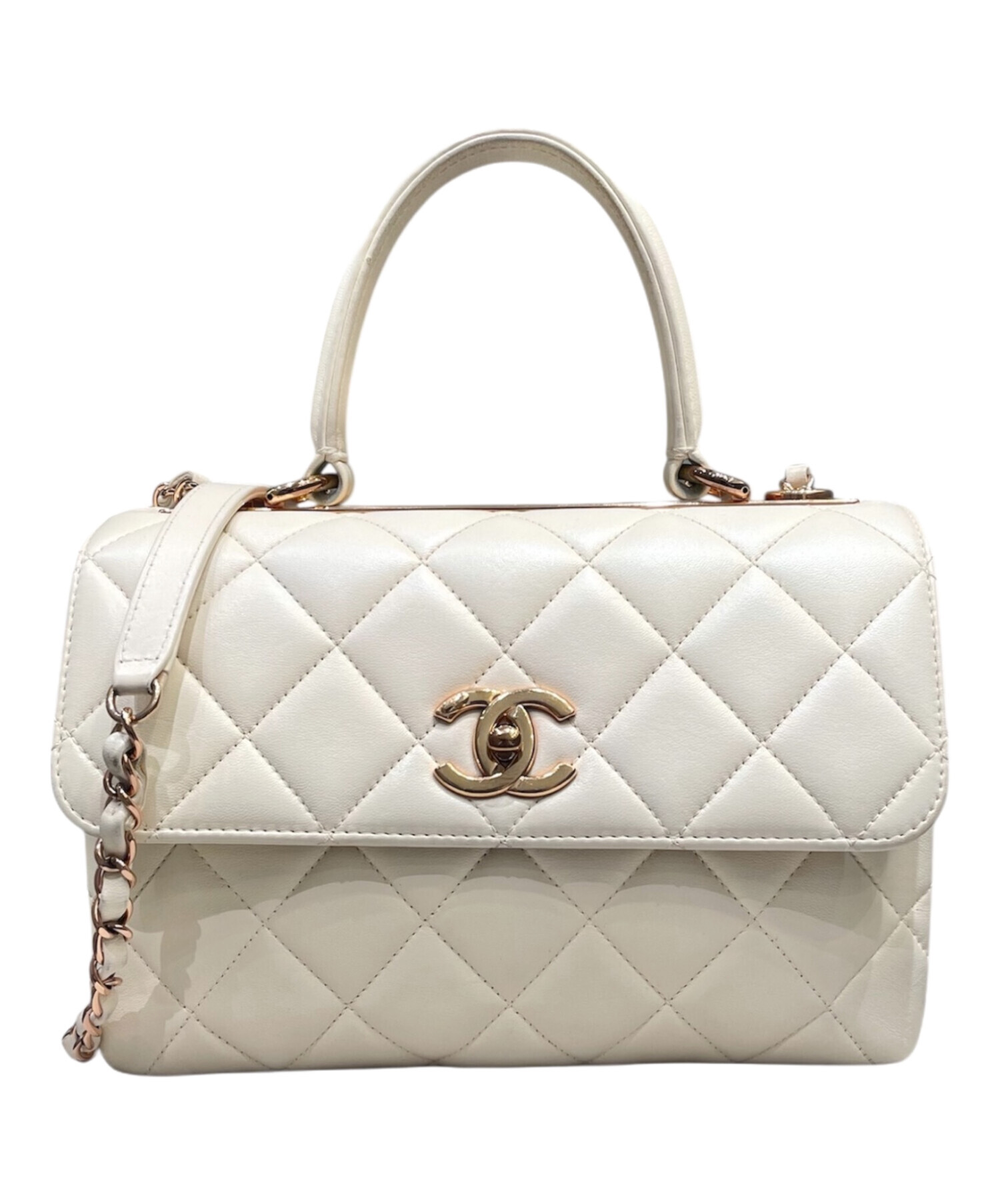 CHANEL シャネル ハンドバッグ レディース 【古着】【中古】 中古・古着通販】CHANEL (シャネル) トレンディCC / トップハンドル