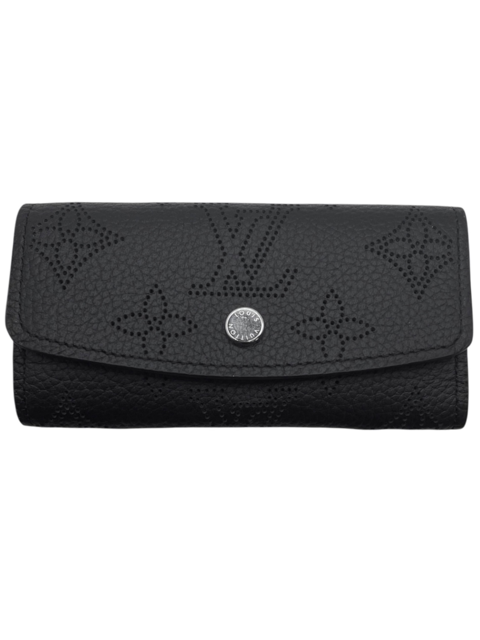 ルイ・ヴィトン LOUIS VUITTON ミュルティクレ4 M64054 ノワール モノグラム・マヒナ ユニセックス キーケース