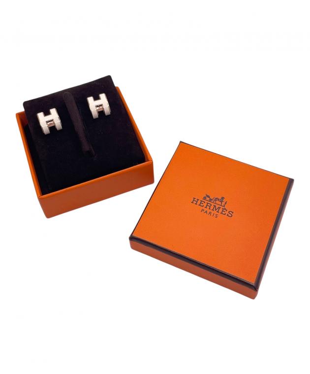 中古・古着通販】HERMES (エルメス) ポップアッシュHピアス ホワイト