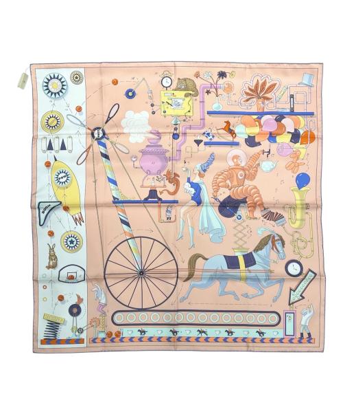 中古・古着通販】HERMES (エルメス) カレ90 Tea for Two ピンク 中古・古着通販】HERMES (エルメス) カレ90 Tea for Two ピンク