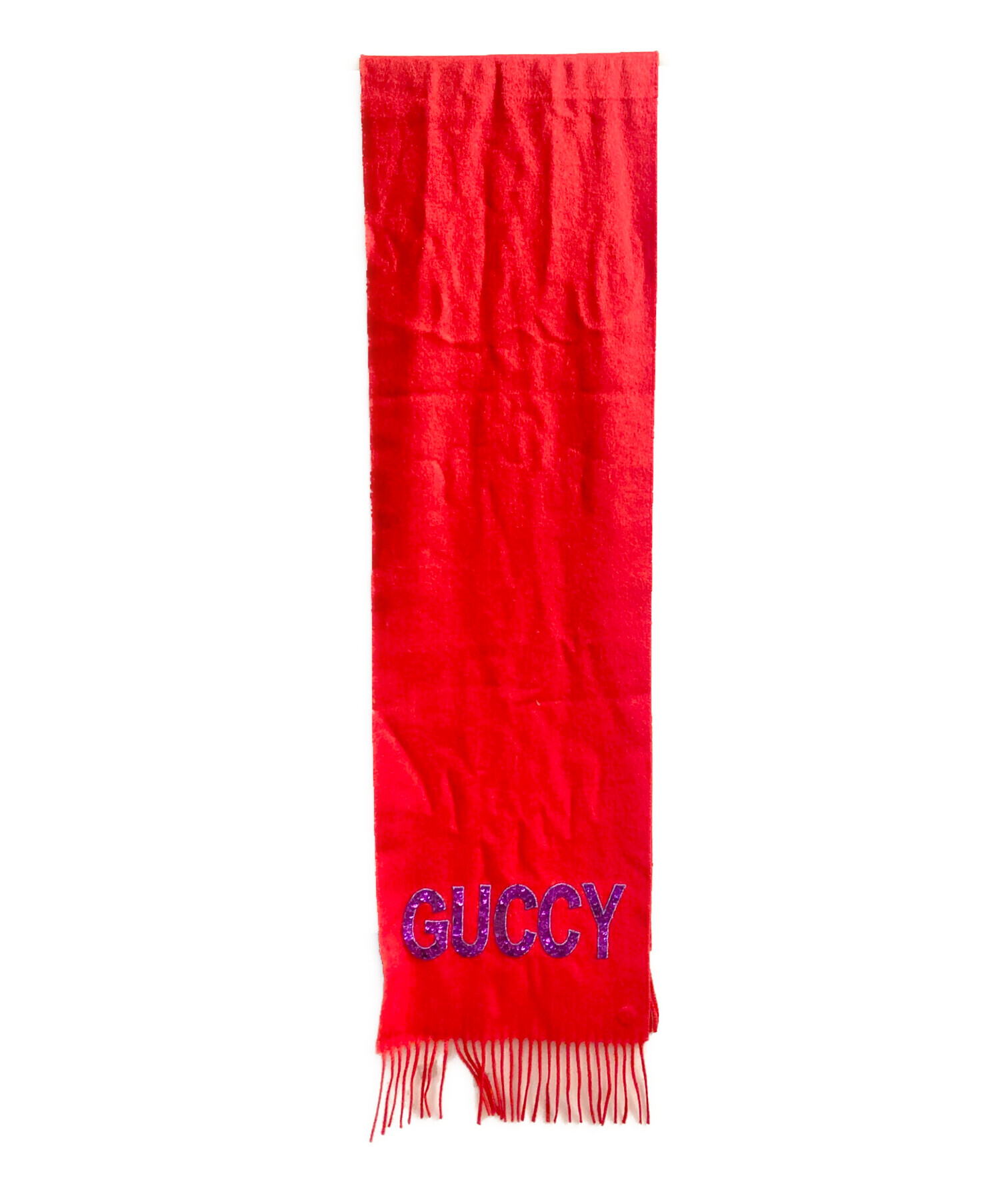 GUCCI マフラー 赤 中古・古着通販】GUCCI (グッチ) Scarf with Green 