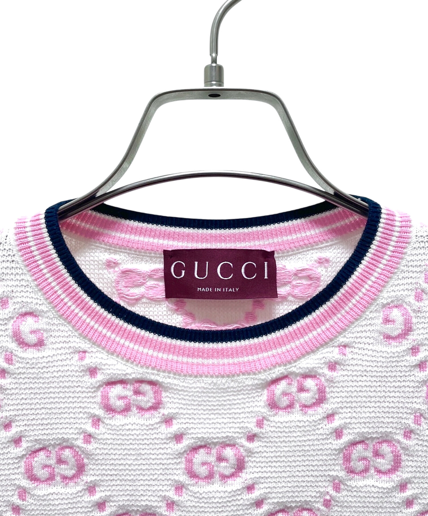 中古・古着通販】GUCCI (グッチ) GGラウンドネックコットンニット