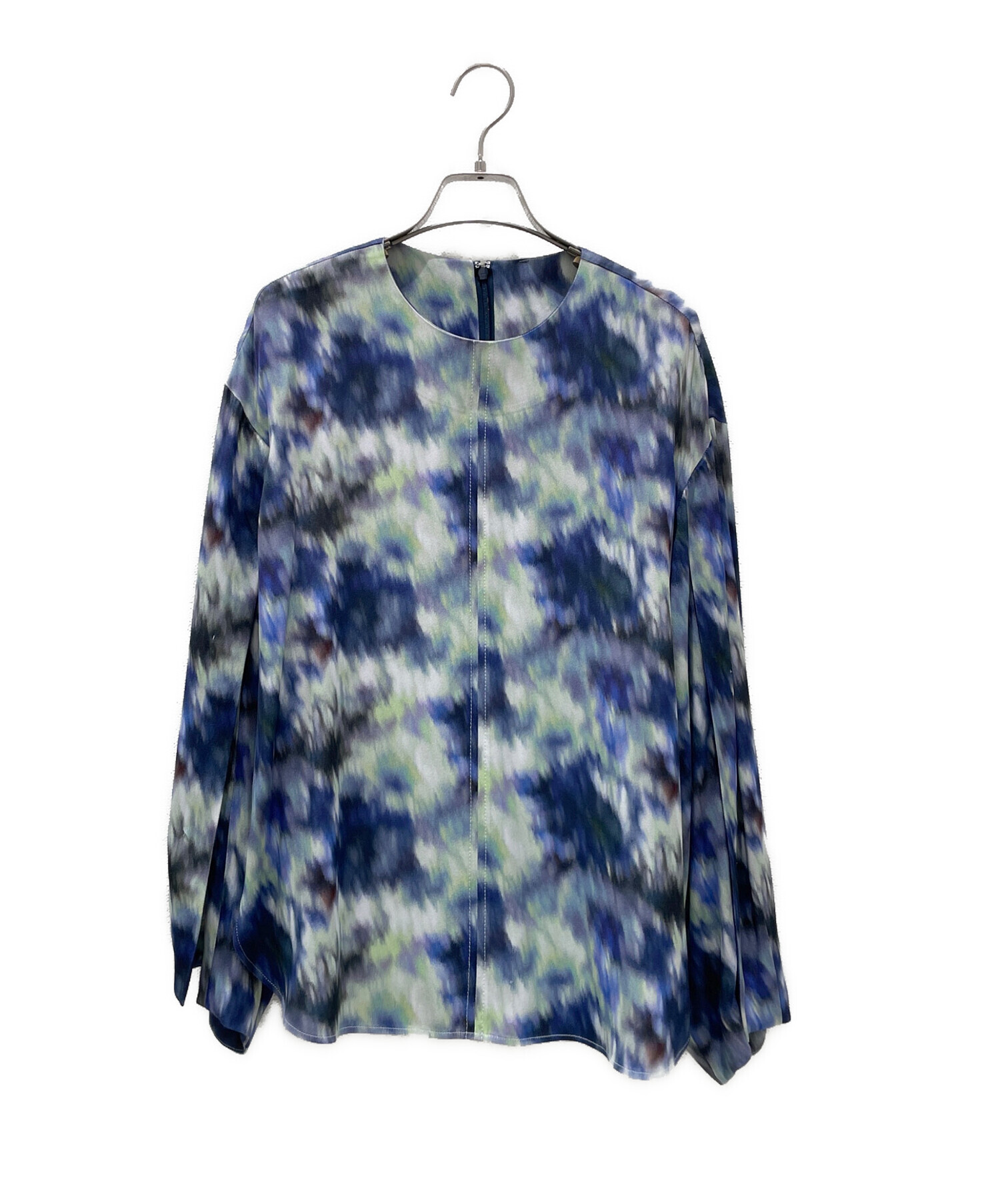 中古・古着通販】CYCLAS (シクラス) 総柄ブラウス ブルー サイズ:36