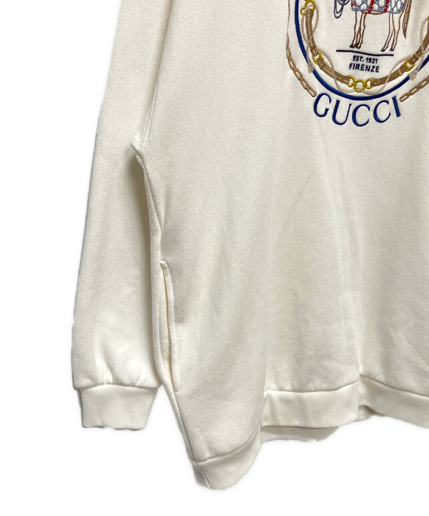 中古・古着通販】GUCCI (グッチ) タートルネックスウェット アイボリー