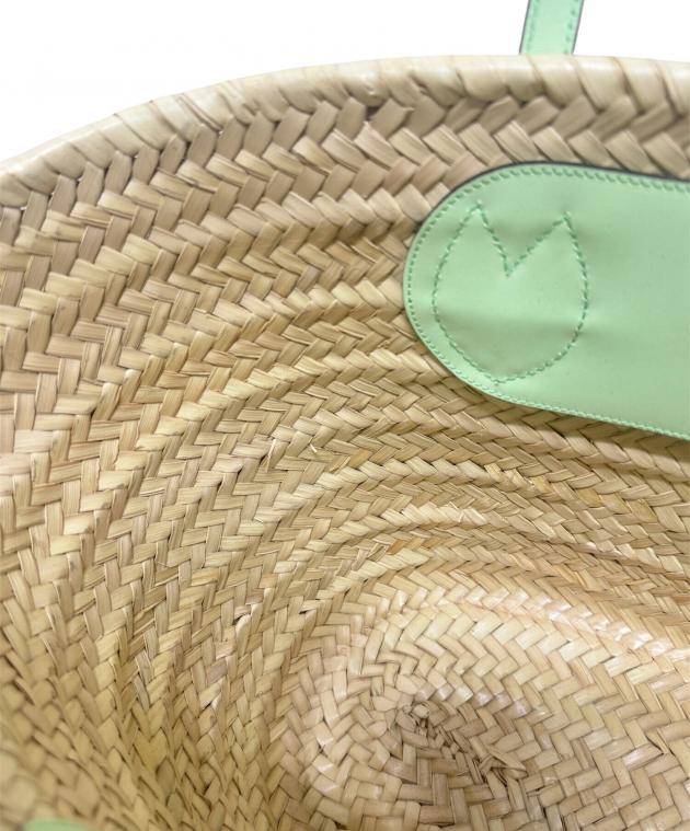 中古・古着通販】GUCCI (グッチ) ストローカゴバッグ ベージュ