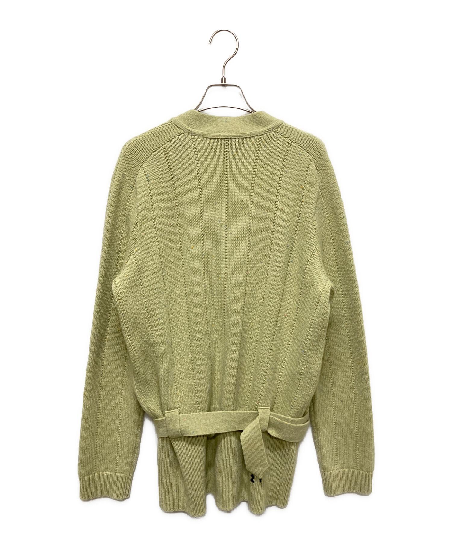 中古・古着通販】GUCCI (グッチ) ベルテッドリブニットカーディガン