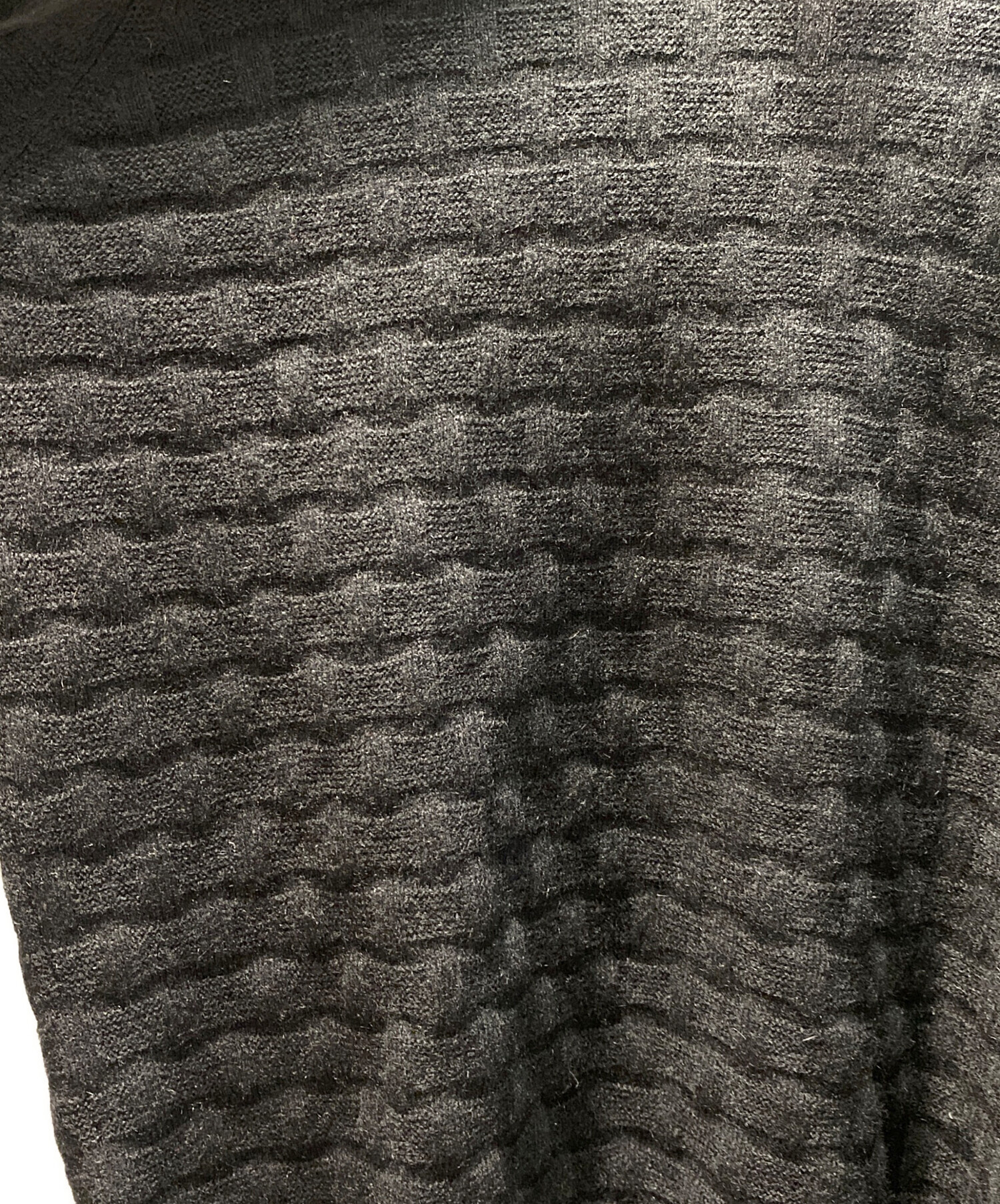 CHANEL シャネル カシミア ハイネック セーター ヴィンテージ ブラック シャネル CHANEL ウエストリボン タートルネックニットセーター 34(約