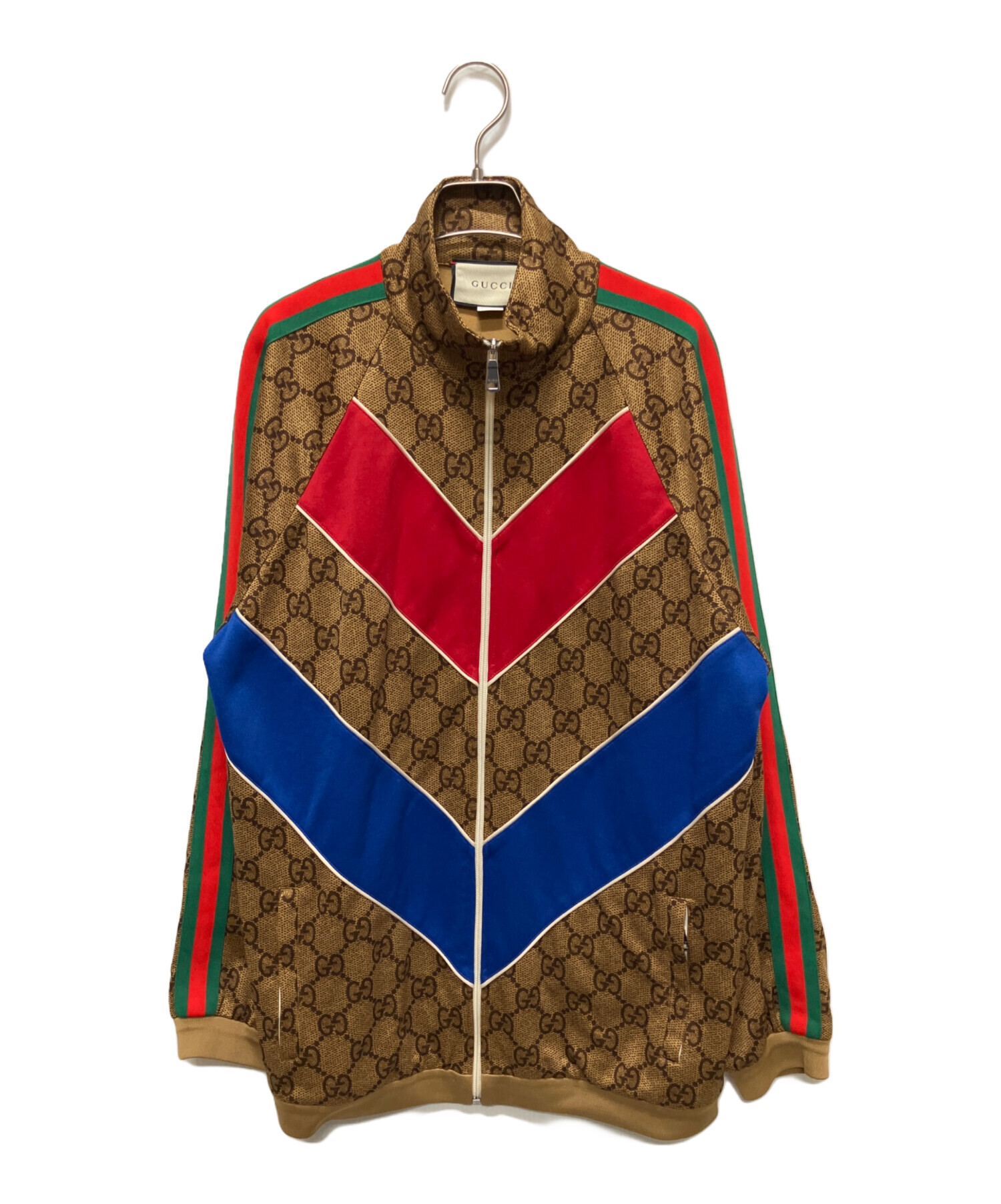 中古・古着通販】GUCCI (グッチ) GG Plain Knit Jacket For Men Brown