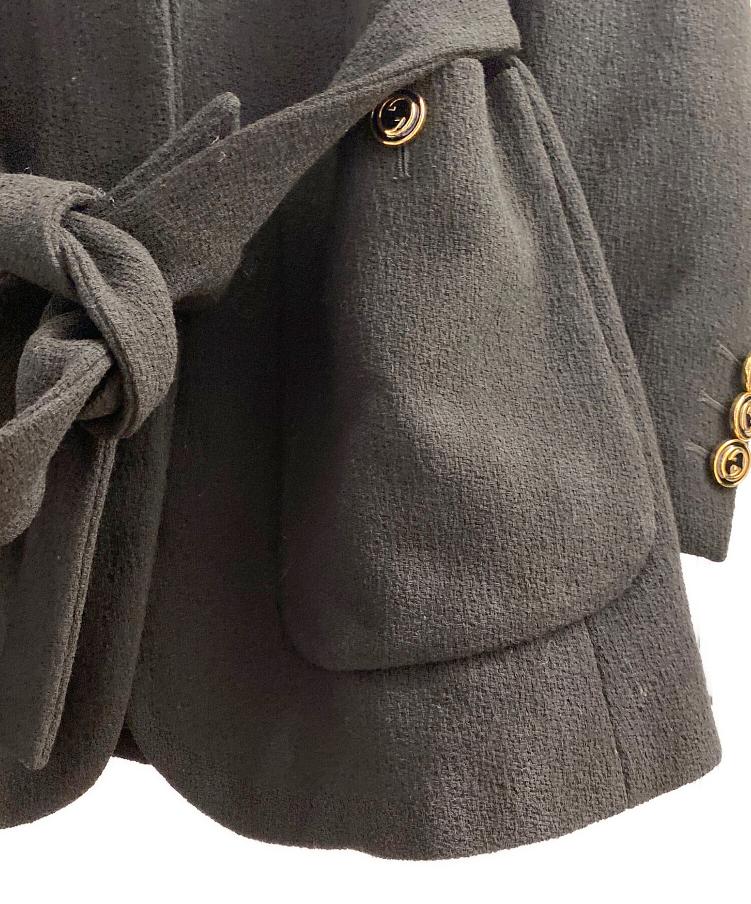 希少✨【GUCCI】ウールカシミア テーラードジャケット 裏地GG柄 ブラック 楽天市場】【中古】 グッチGUCCI 裏GGモノグラムストレッチ