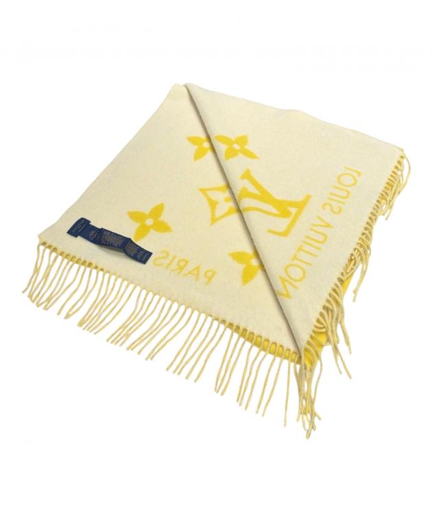 LOUIS VUITTON イエロー ストール 中古・古着通販】LOUIS VUITTON (ルイ ヴィトン) マフラー