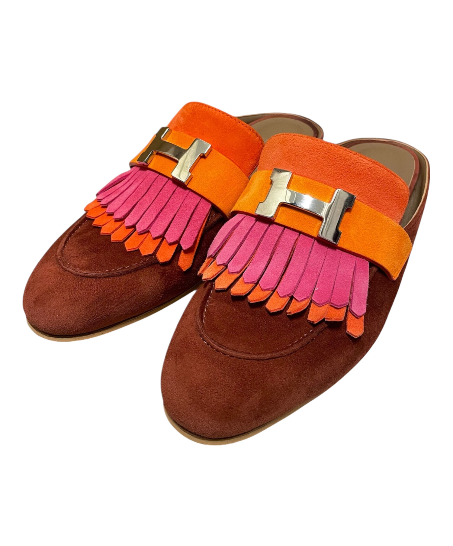 中古・古着通販】HERMES (エルメス) リヴォリ ミュール マルチカラー