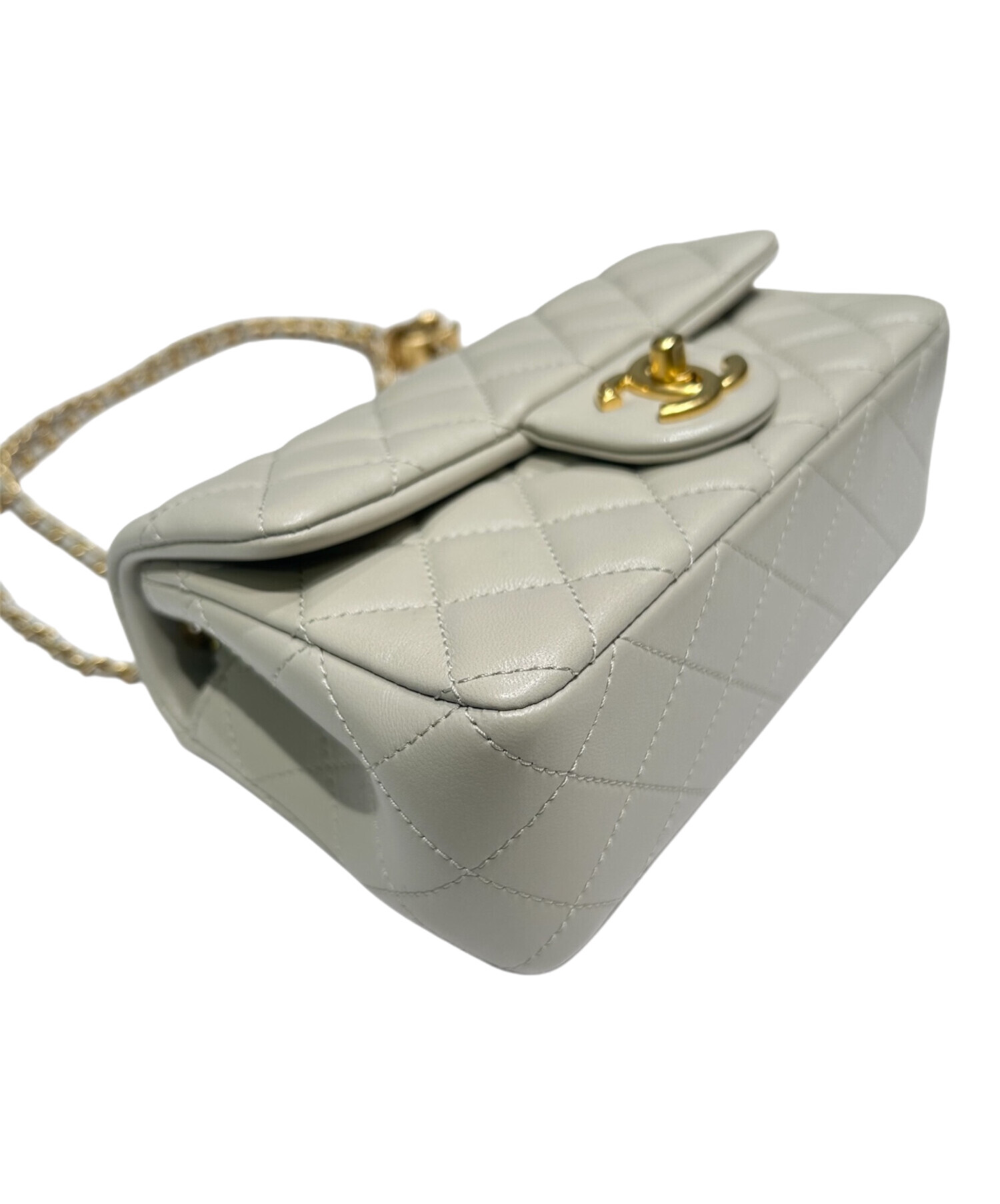 中古・古着通販】CHANEL (シャネル) ミニ フラップ バッグ/ゴールド